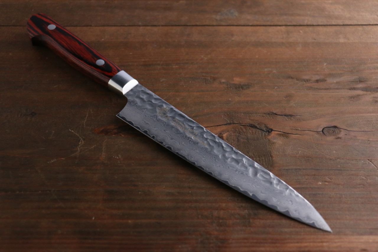 Sakai Takayuki 33 Layer Damascus Gyuto 210mm & Petty 150mm Japanese Kitchen Chef Knives Set - Japanny - Best Japanese Knife