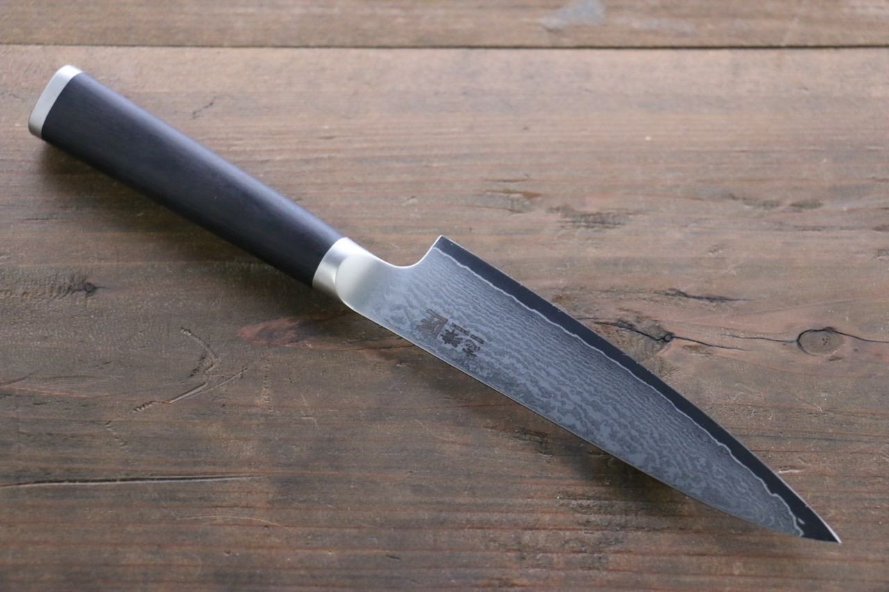 Miyako AUS8 33 Layer Damascus Petty-Utility 130mm - Japanny - Best Japanese Knife