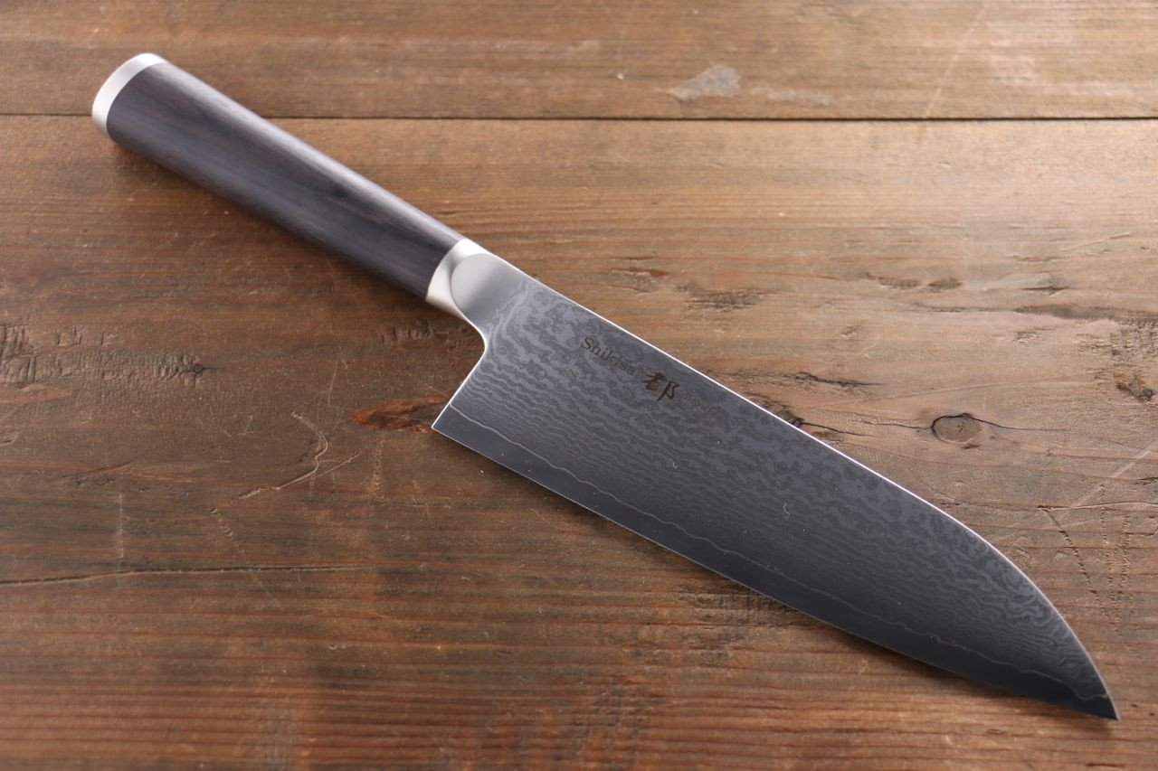 Miyako AUS8 33 Layer Damascus Santoku 180mm (Super Deal) - Japanny - Best Japanese Knife