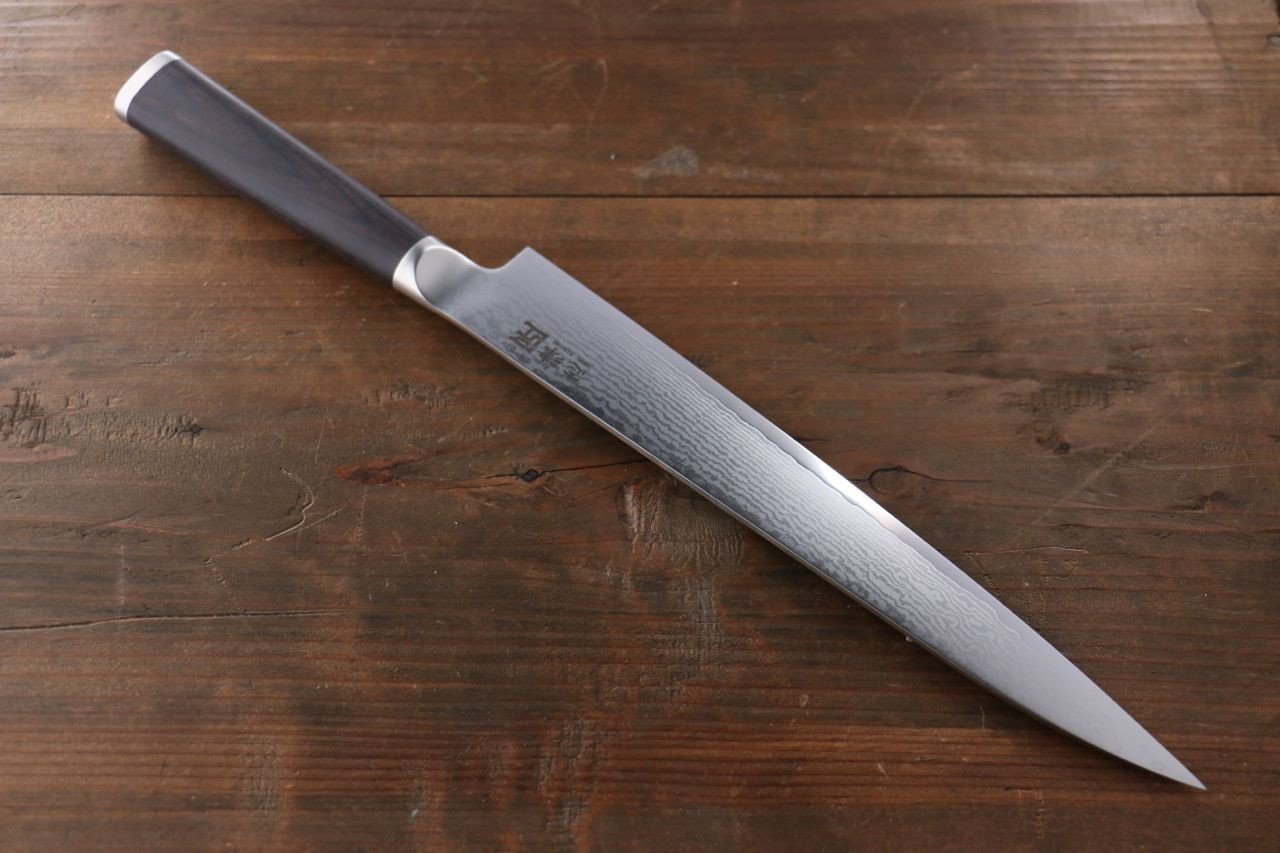 Miyako AUS8 33 Layer Damascus Yanagiba 240mm - Japanny - Best Japanese Knife