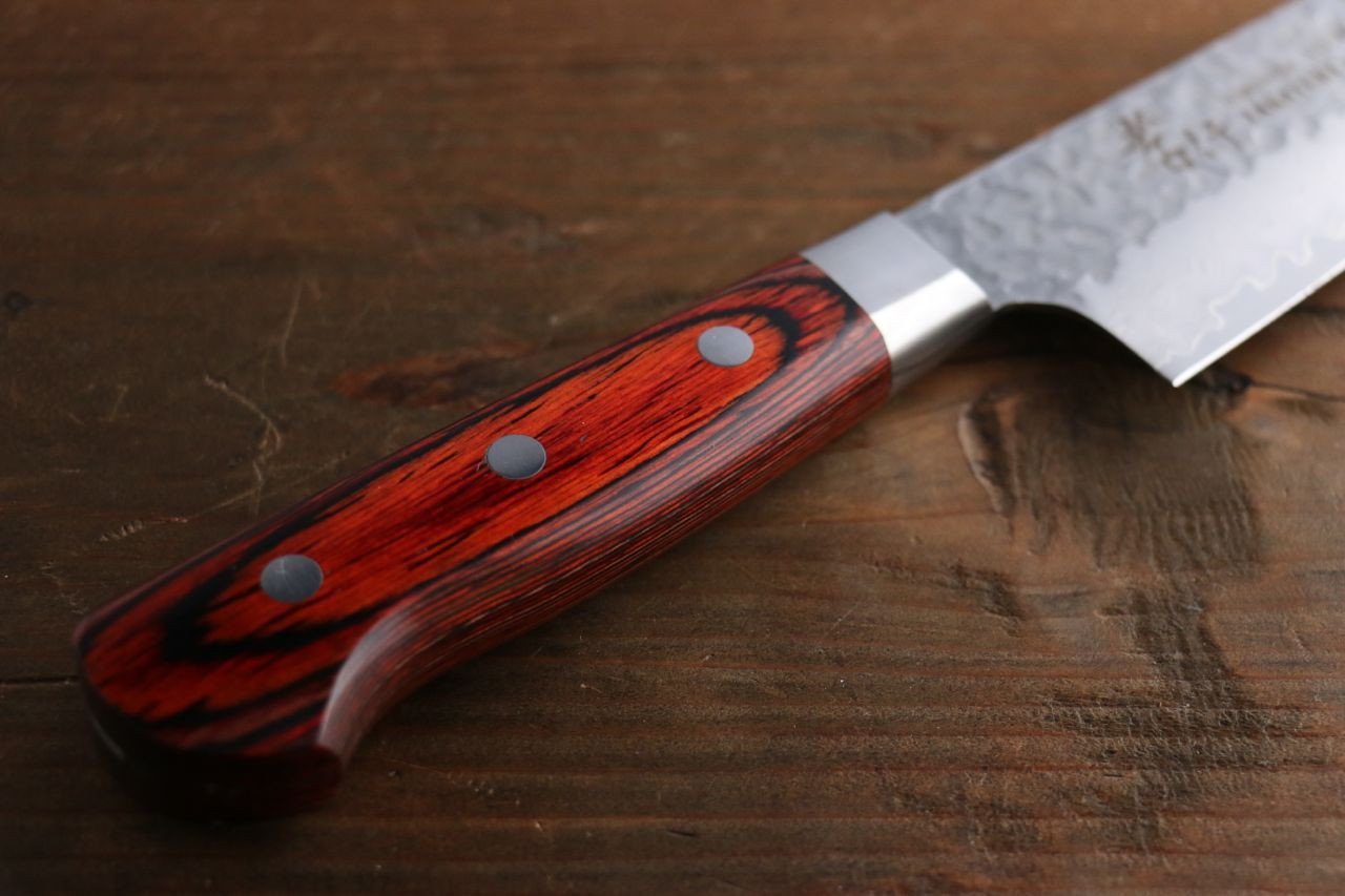 Sakai Takayuki 33 Layer Damascus Gyuto 180mm & Petty 120mm Japanese Knives Set - Japanny - Best Japanese Knife