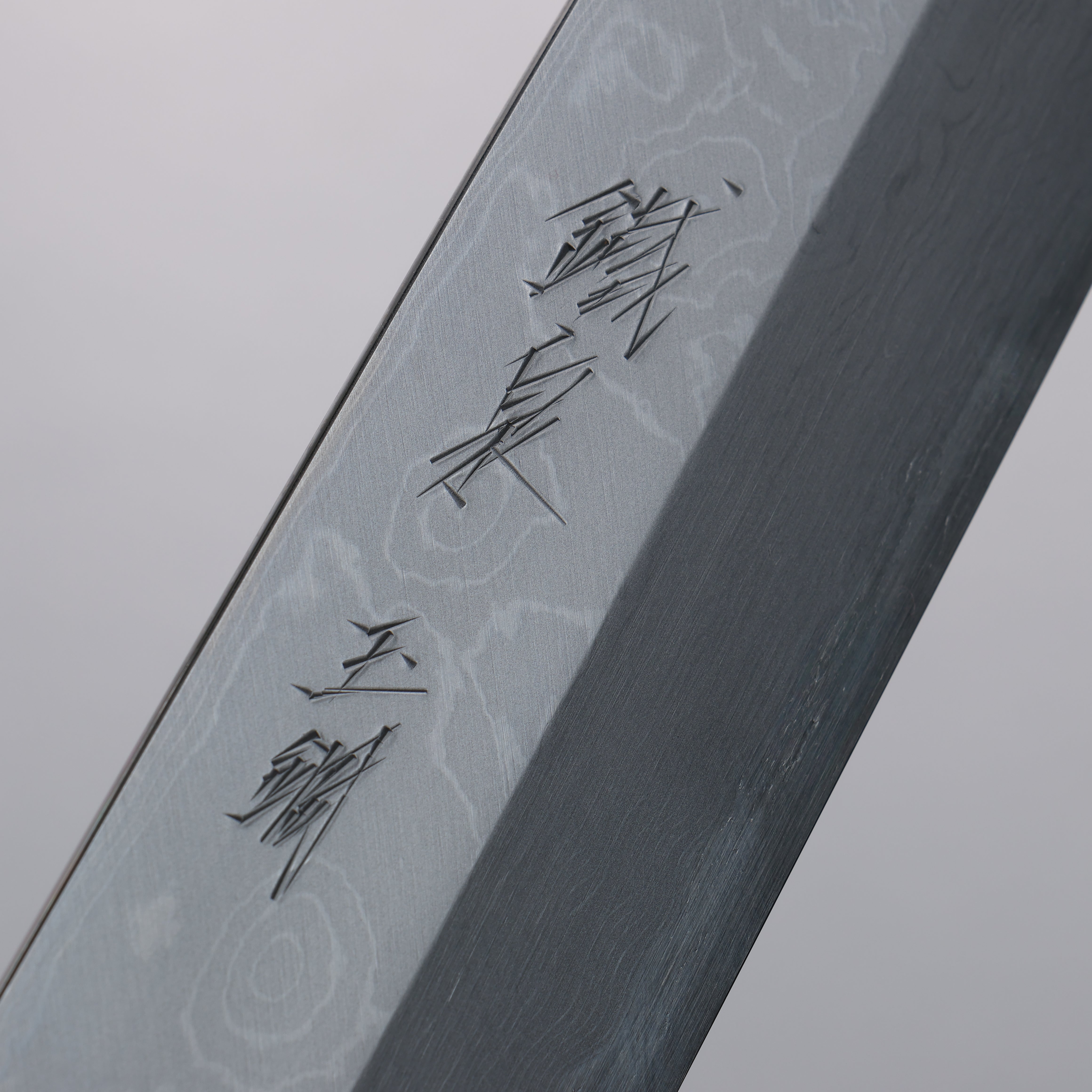 Tessen by Tanaka Tamahagane Damascus Kamagata Usuba  210mm Wild Cherry Handle - Japanny - Best Japanese Knife