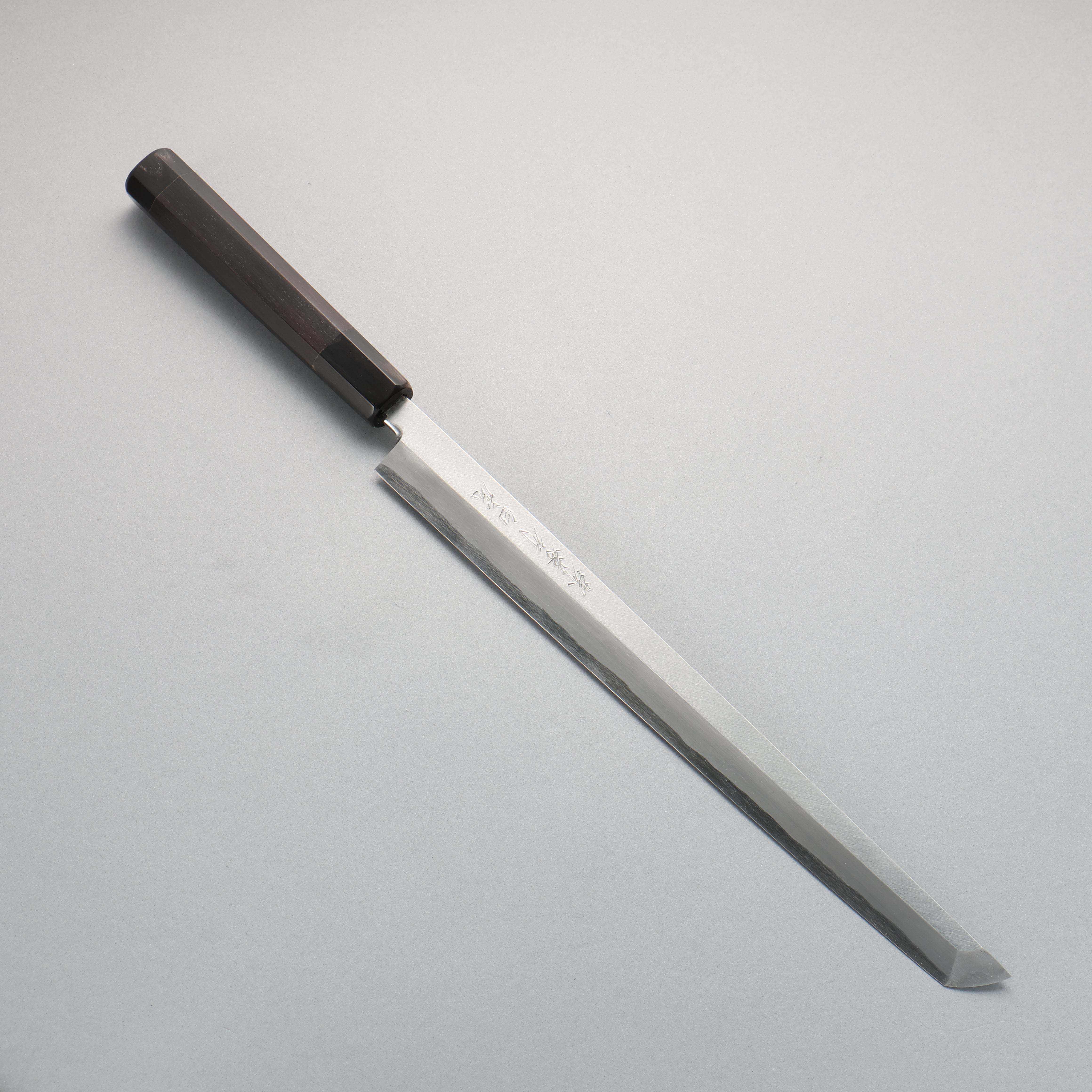 Sakai Takayuki Byakko White Steel No.1 Sakimaru Takohiki 300mm Ebony Wood Handle with Sheath - Japanny - Best Japanese Knife