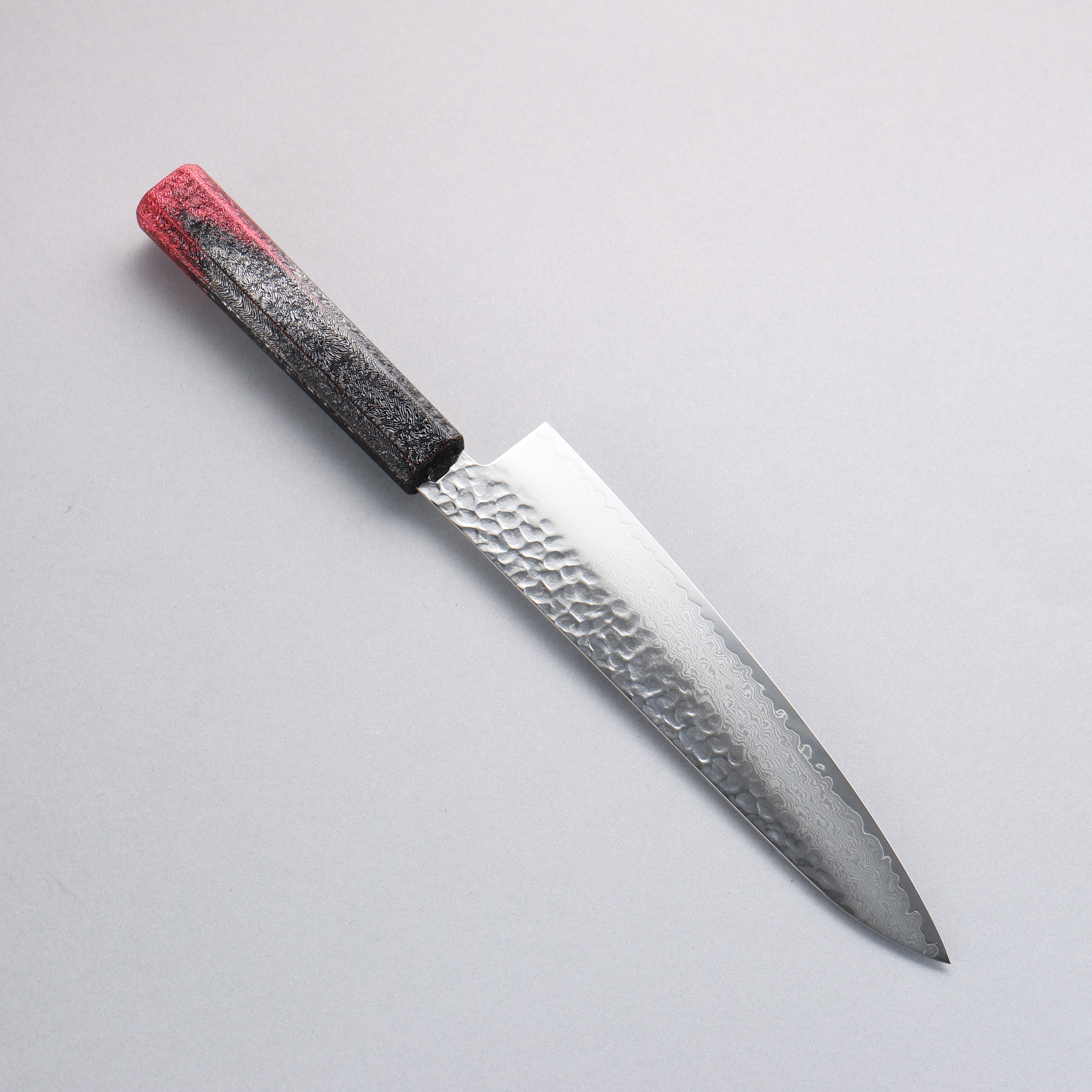 Sakai Takayuki Rinnou VG10 33 Layer Damascus Gyuto 210mm Red Lacquered Handle - Japanny - Best Japanese Knife