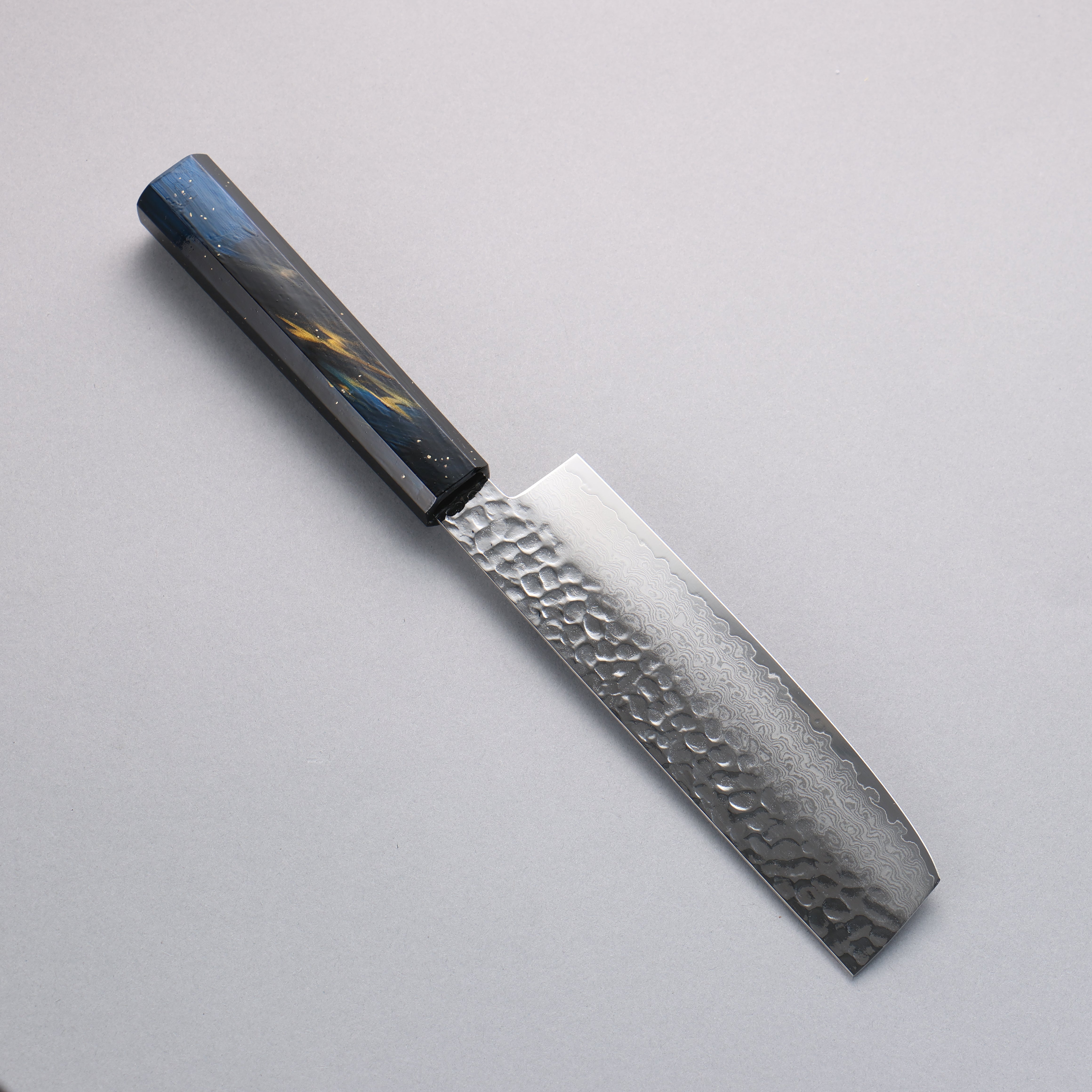 Sakai Takayuki VG10 33 Layer Damascus Nakiri 160mm Live oak Lacquered (Saiu) Handle - Japanny - Best Japanese Knife