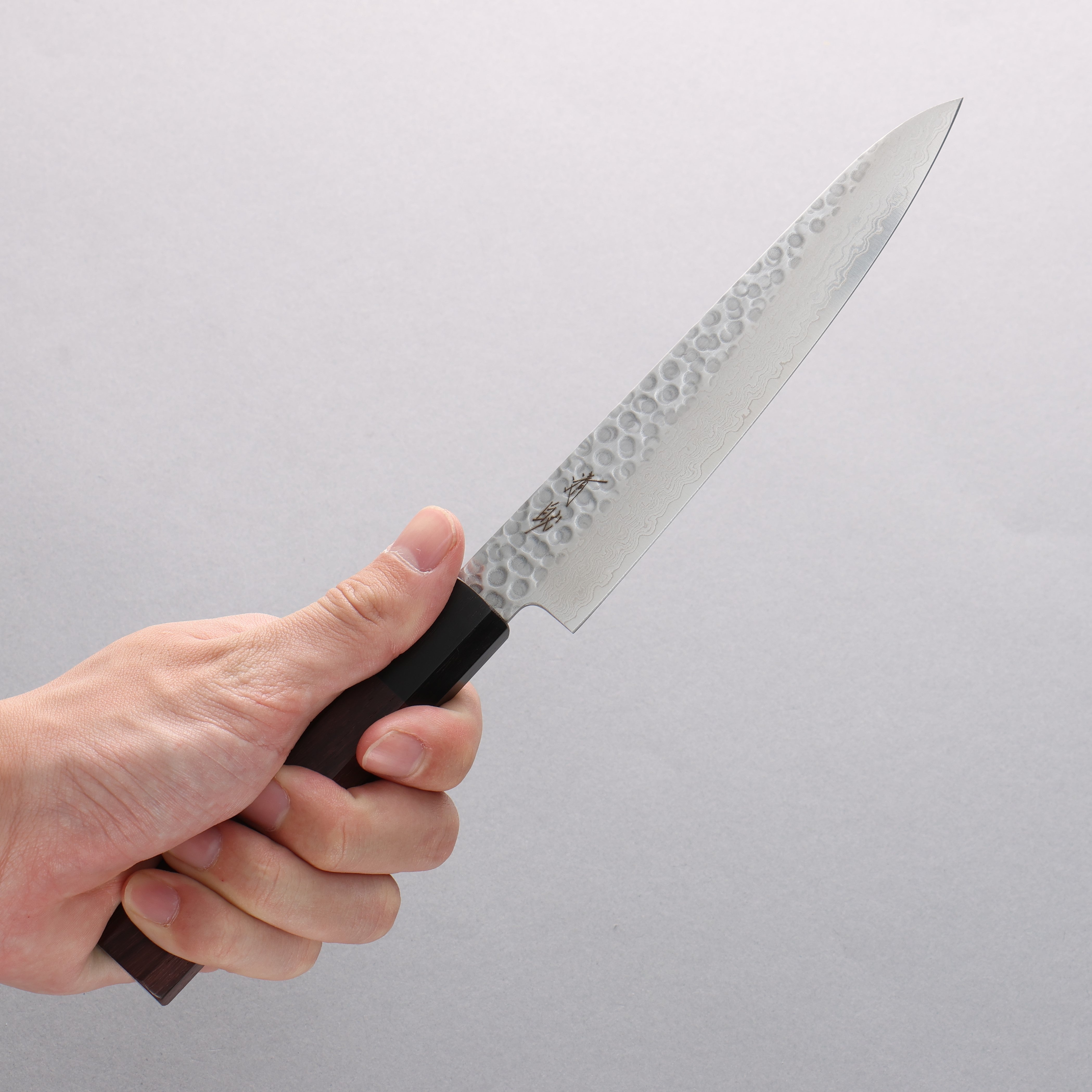 Seisuke AUS10 45 Layer Damascus Petty-Utility 150mm Shitan Handle - Japanny - Best Japanese Knife