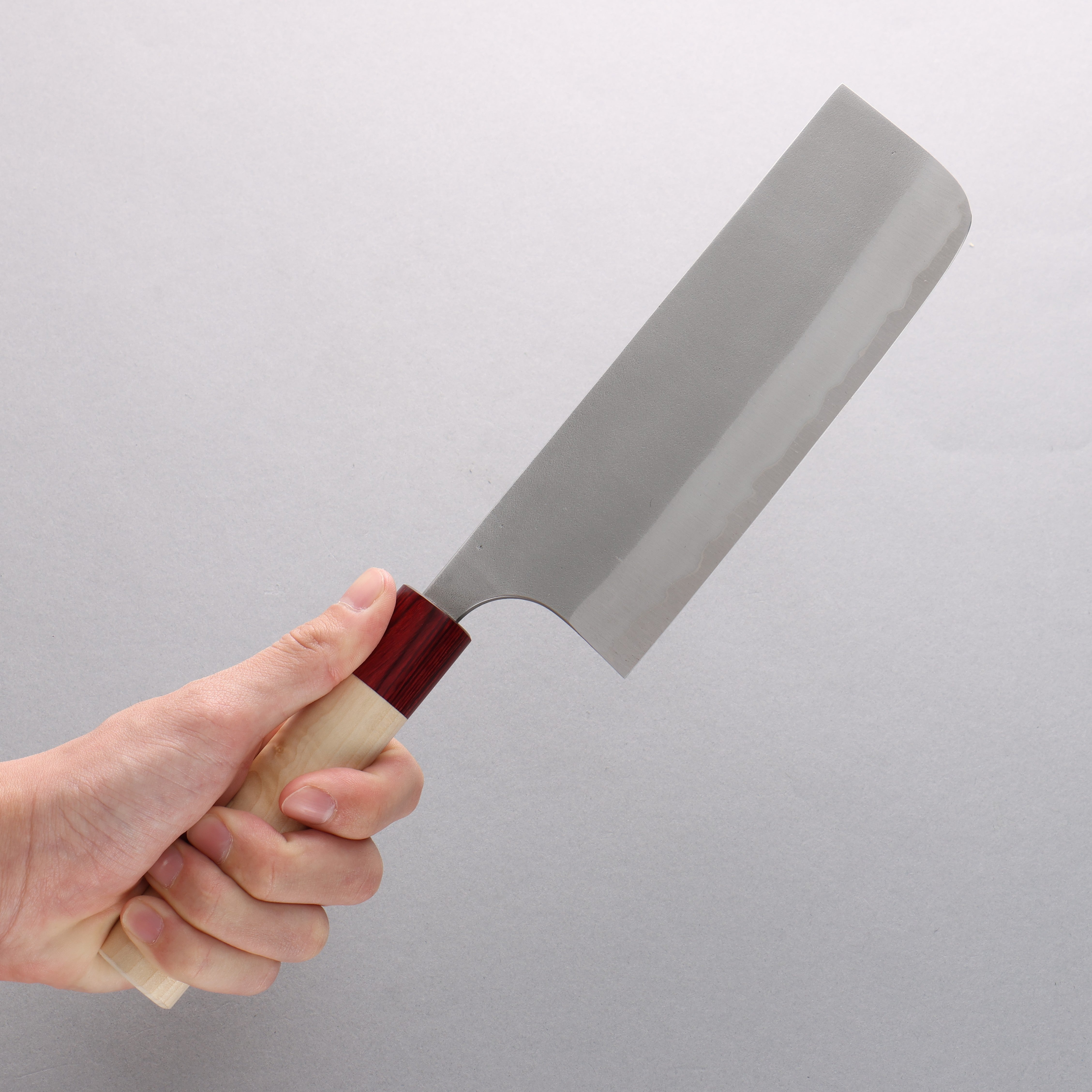 Masakage Yuki White Steel No.2 Nashiji Nakiri 165mm Magnolia Handle - Japanny - Best Japanese Knife