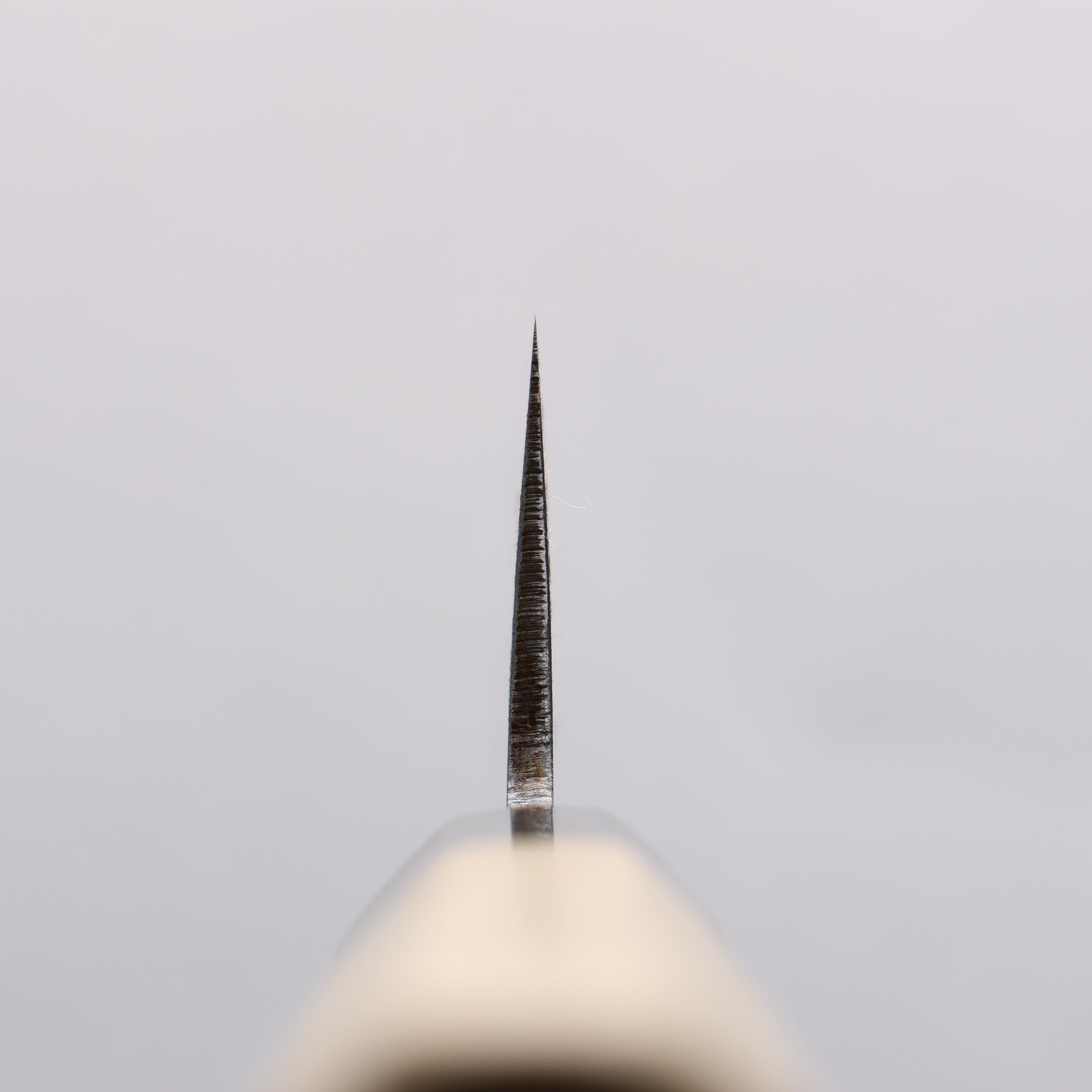 Minamoto Akitada Blue Steel No.2 Kasumitogi Santoku 180mm Magnolia Handle - Japanny - Best Japanese Knife