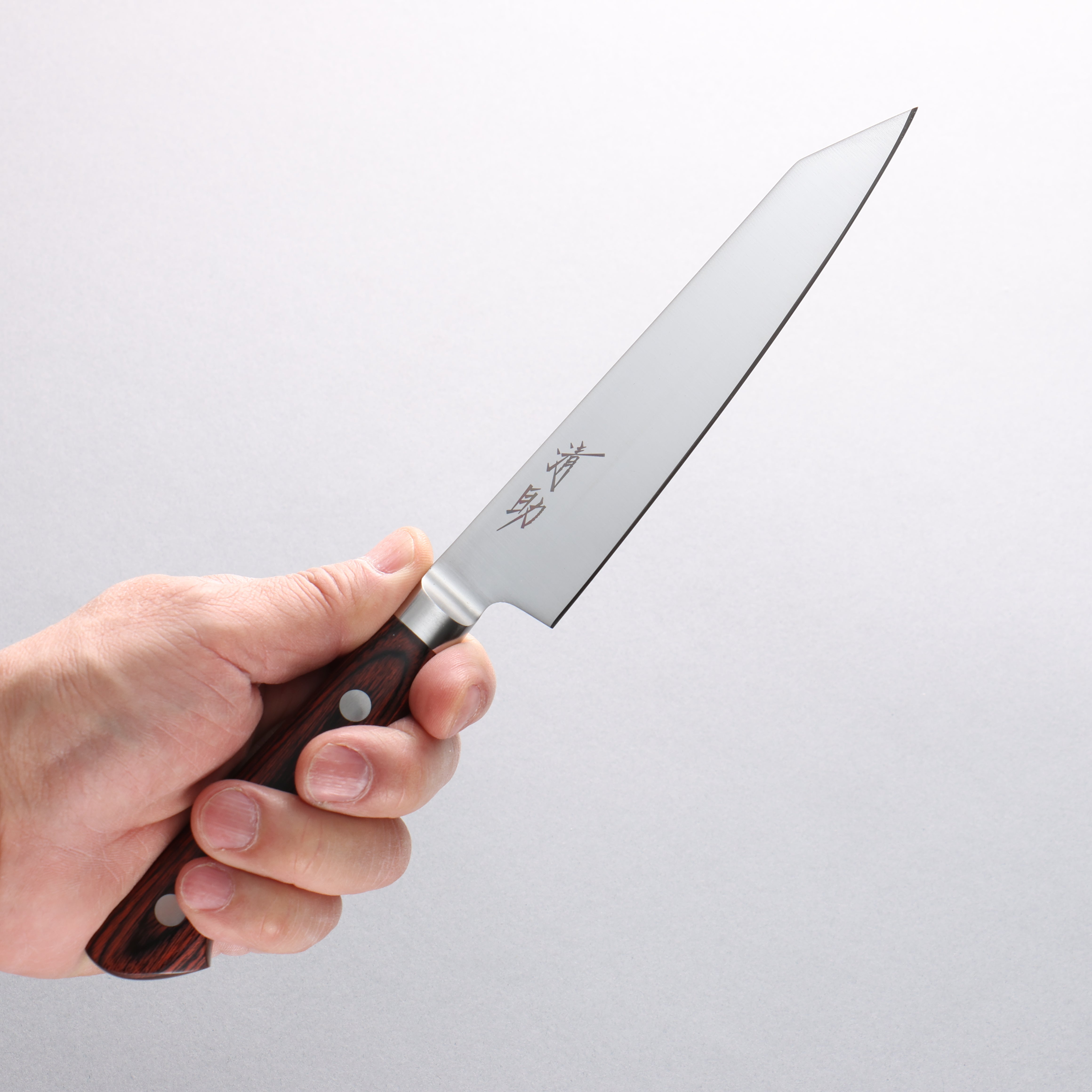 Seisuke Molybdenum Kiritsuke Petty-Utility 145mm Mahogany Handle - Japanny - Best Japanese Knife