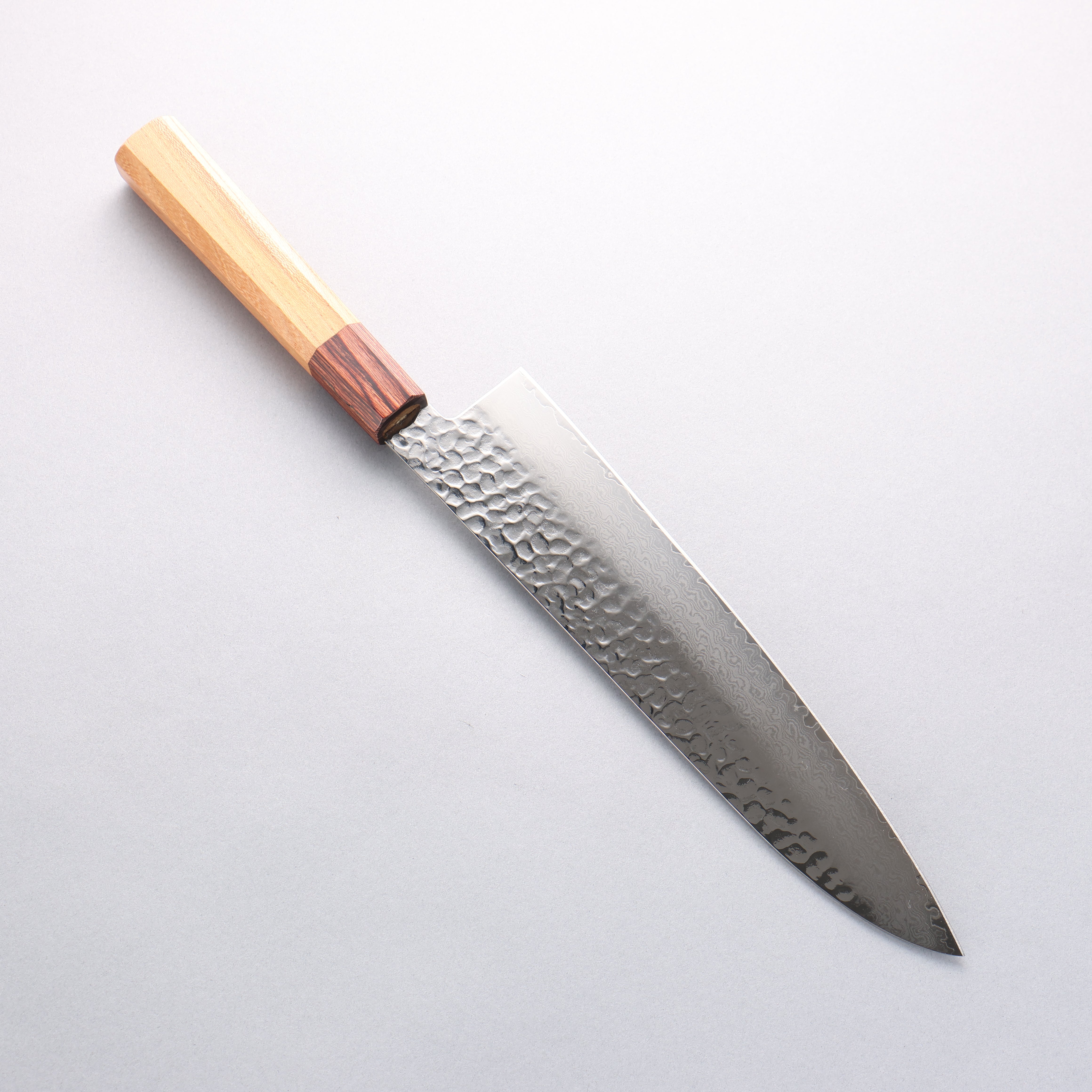 Sakai Takayuki VG10 33 Layer Damascus Gyuto 240mm Keyaki (Japanese Elm) Handle - Japanny - Best Japanese Knife