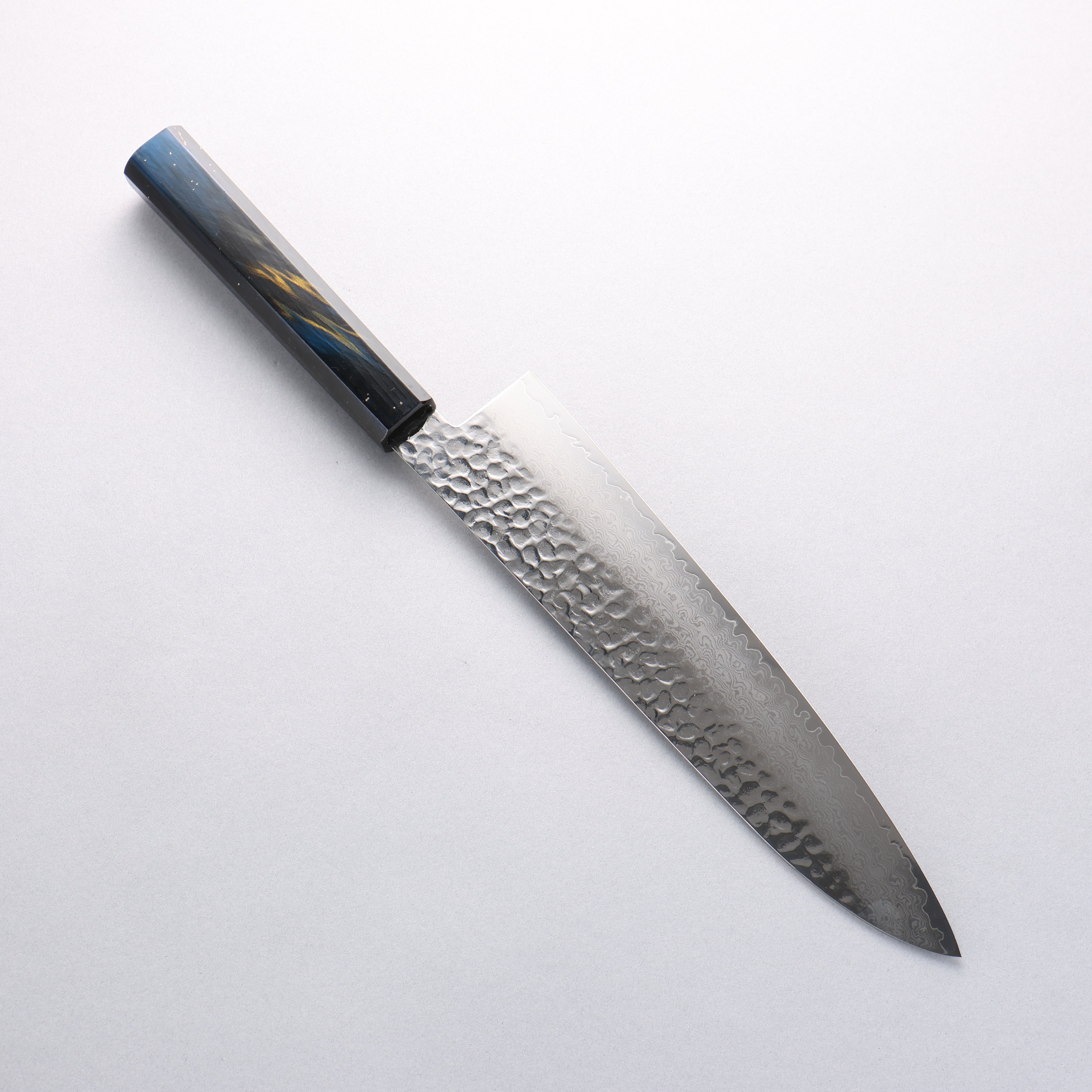 Sakai Takayuki VG10 33 Layer Damascus Gyuto 240mm Live oak Lacquered (Saiu) Handle - Japanny - Best Japanese Knife