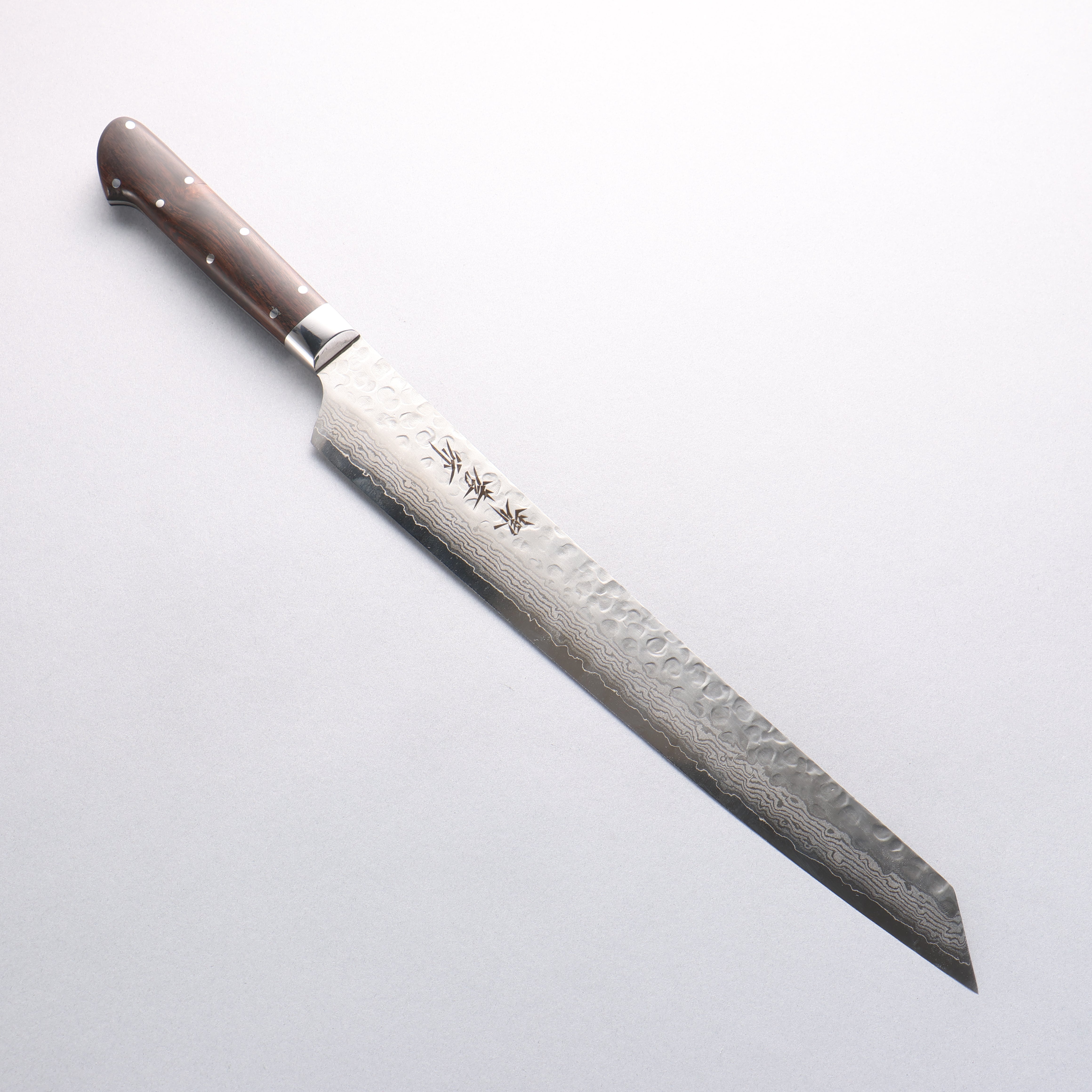 Sakai Takayuki VG10 33 Layer Damascus Kiritsuke Yanagiba 270mm Desert Ironwood(Sugihara model) Handle - Japanny - Best Japanese Knife
