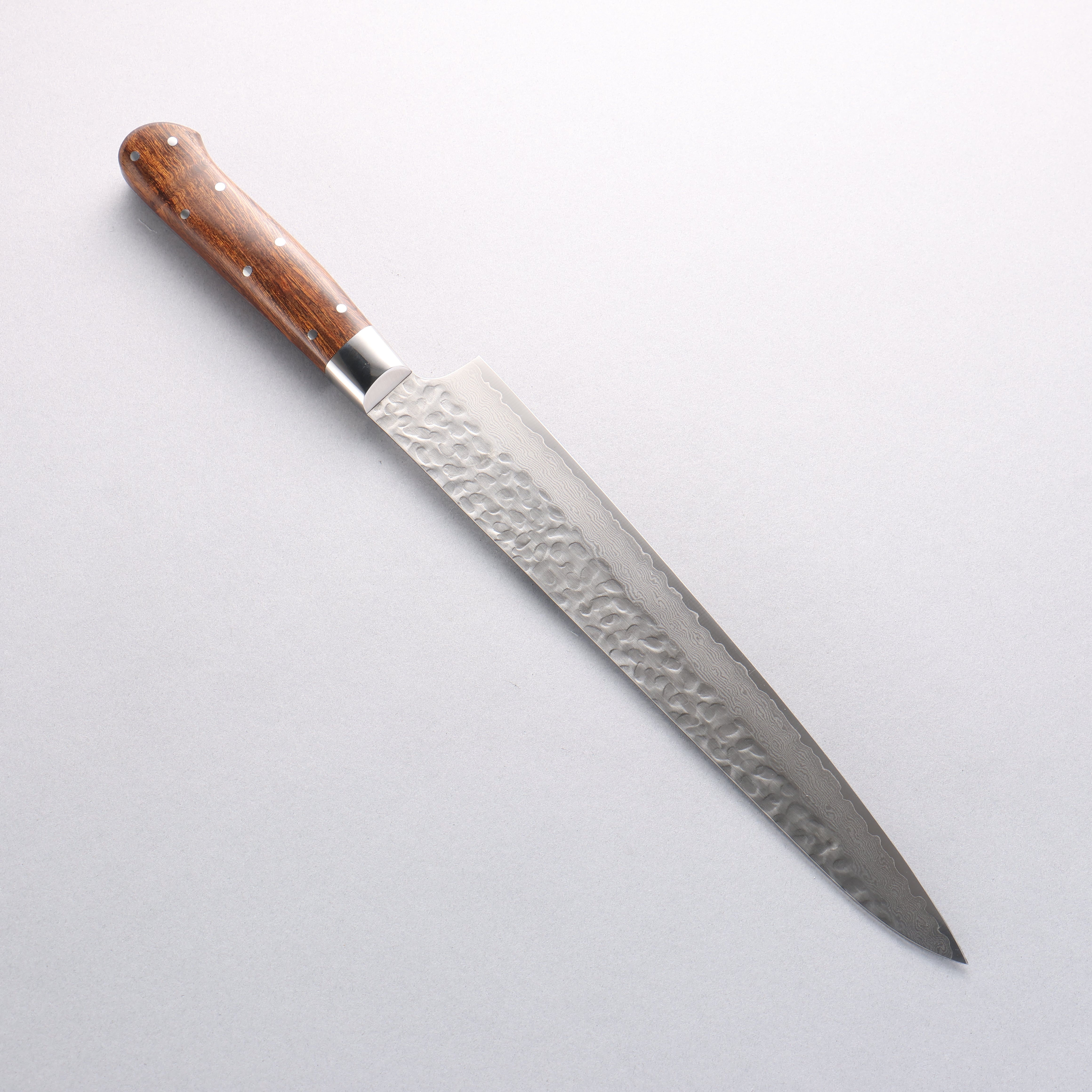 Sakai Takayuki VG10 33 Layer Damascus Sujihiki 240mm Desert Ironwood(Sugihara model) Handle - Japanny - Best Japanese Knife
