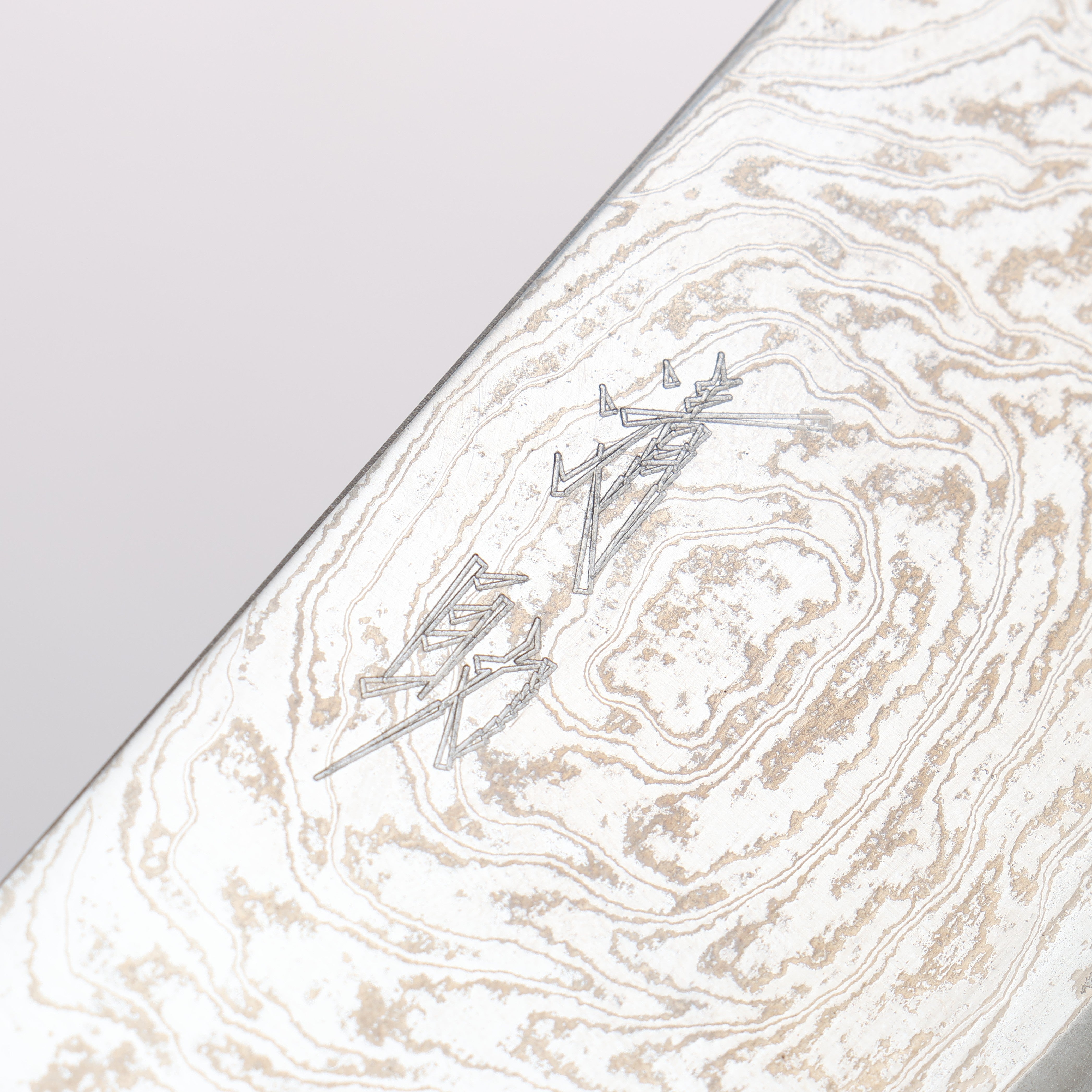 Seisuke Nami AUS10 Mirrored Finish Damascus Gyuto 210mm Red Pakka wood Handle - Japanny - Best Japanese Knife