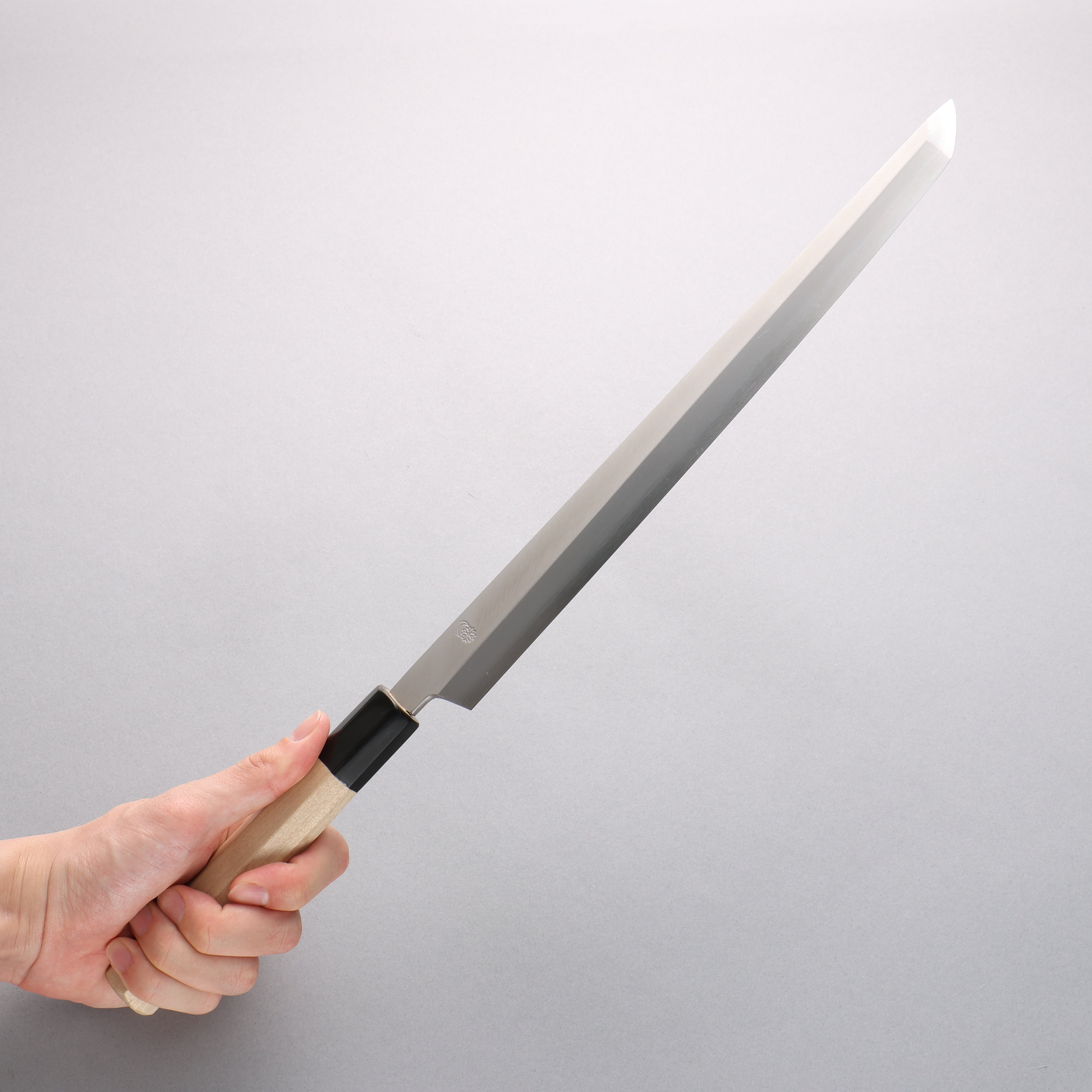 Kikuzuki Silver Steel No.3 Bokashi Sakimaru Takohiki 300mm Magnolia Handle - Japanny - Best Japanese Knife