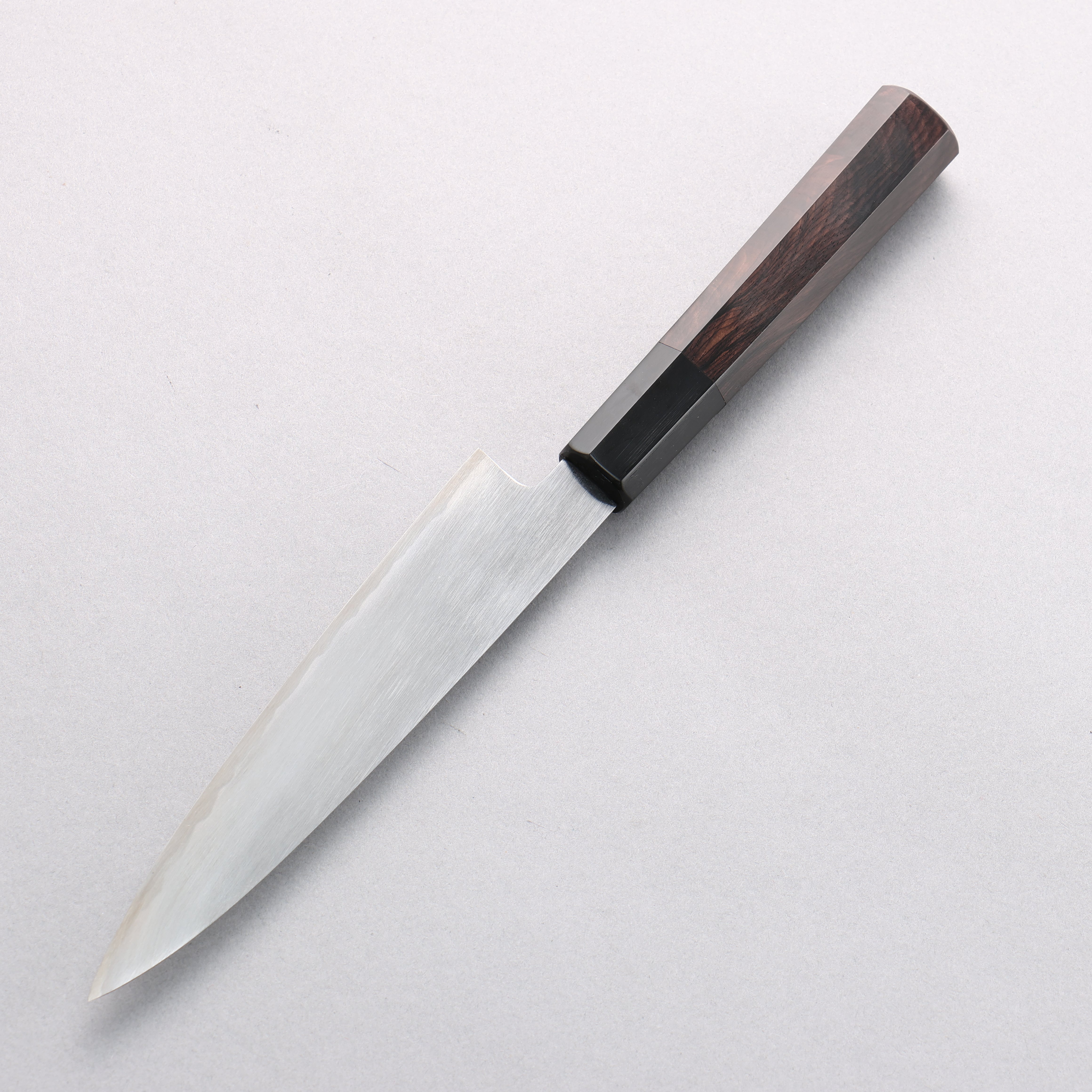 Minamoto Akitada White Steel No.2 Petty-Utility 150mm Ebony Wood Handle - Japanny - Best Japanese Knife