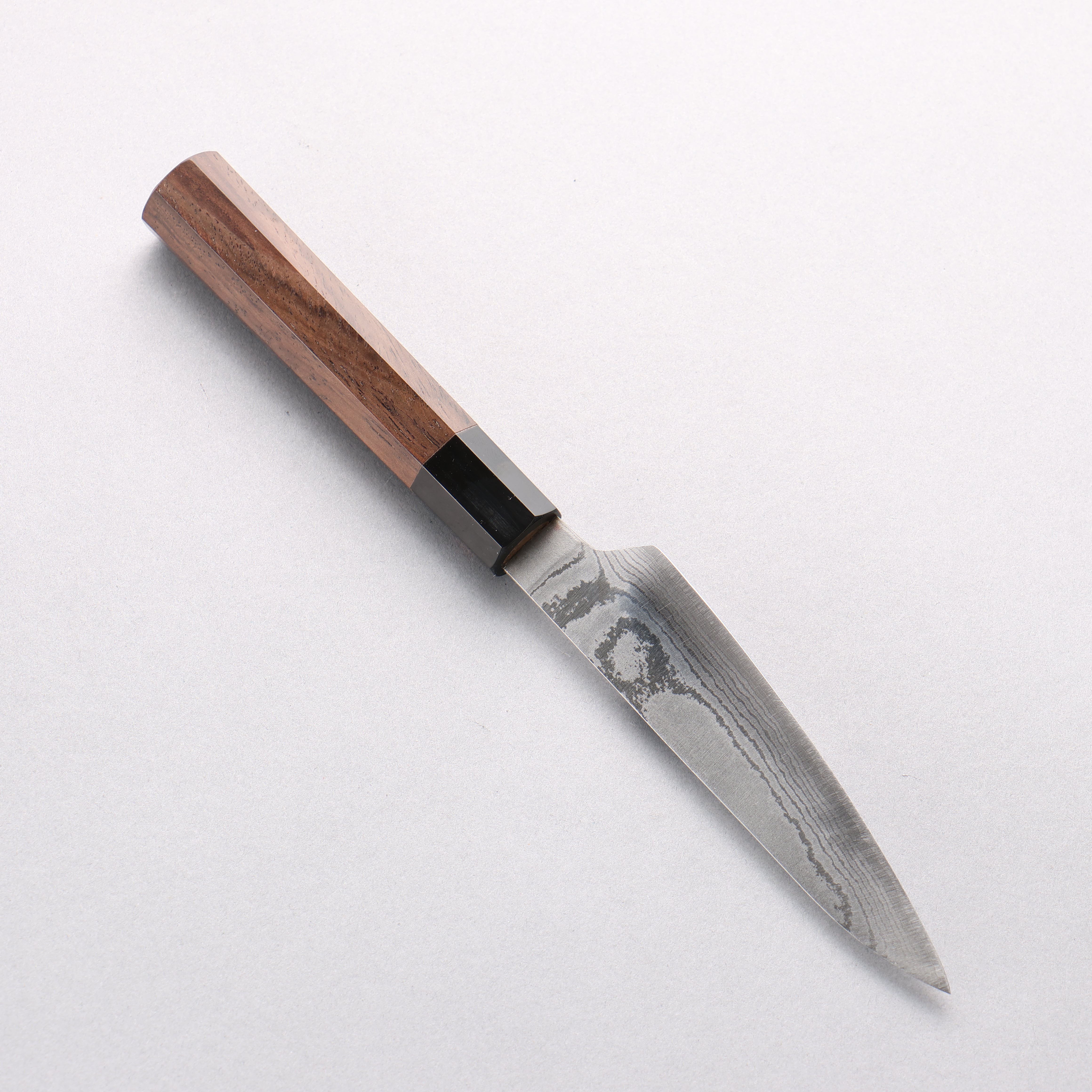 Shigeki Tanaka VG10 Damascus Petty-Utility 120mm Walnut Handle - Japanny - Best Japanese Knife