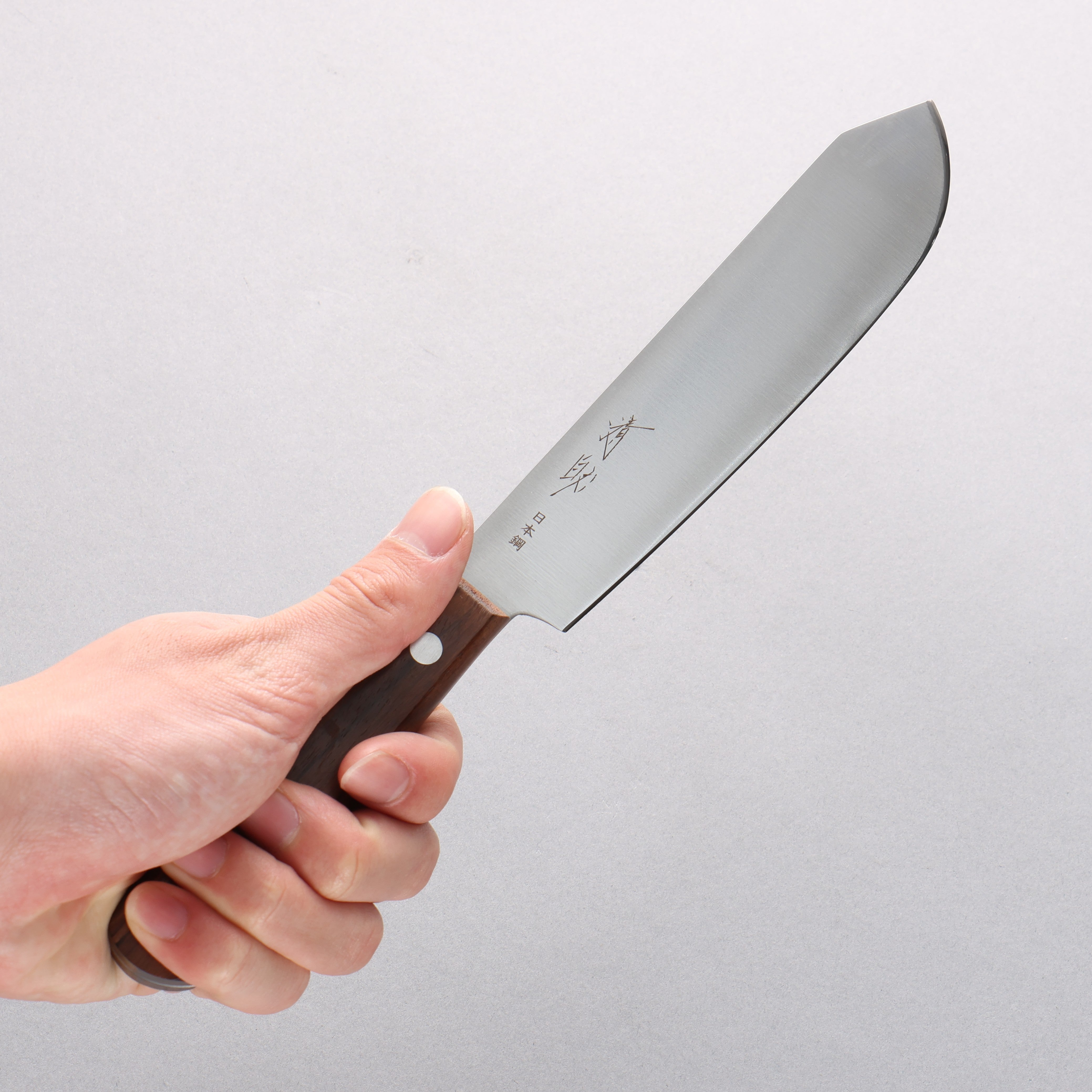 Seisuke Sanzoku Japanese Steel Butcher 150mm Shitan Handle - Japanny - Best Japanese Knife