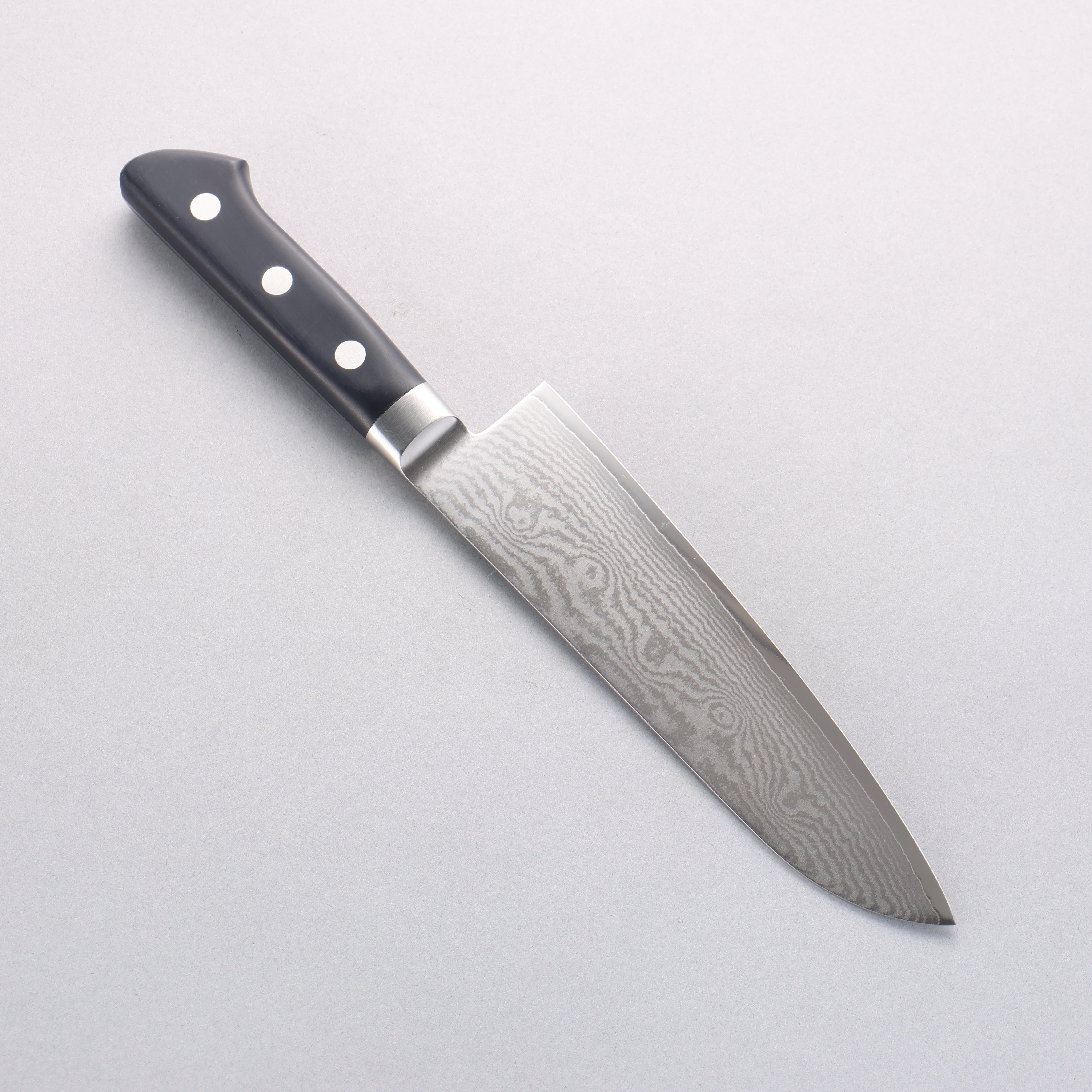 Kanetsune VG10 33 Layer Damascus Santoku 180mm Plastic Handle - Japanny - Best Japanese Knife