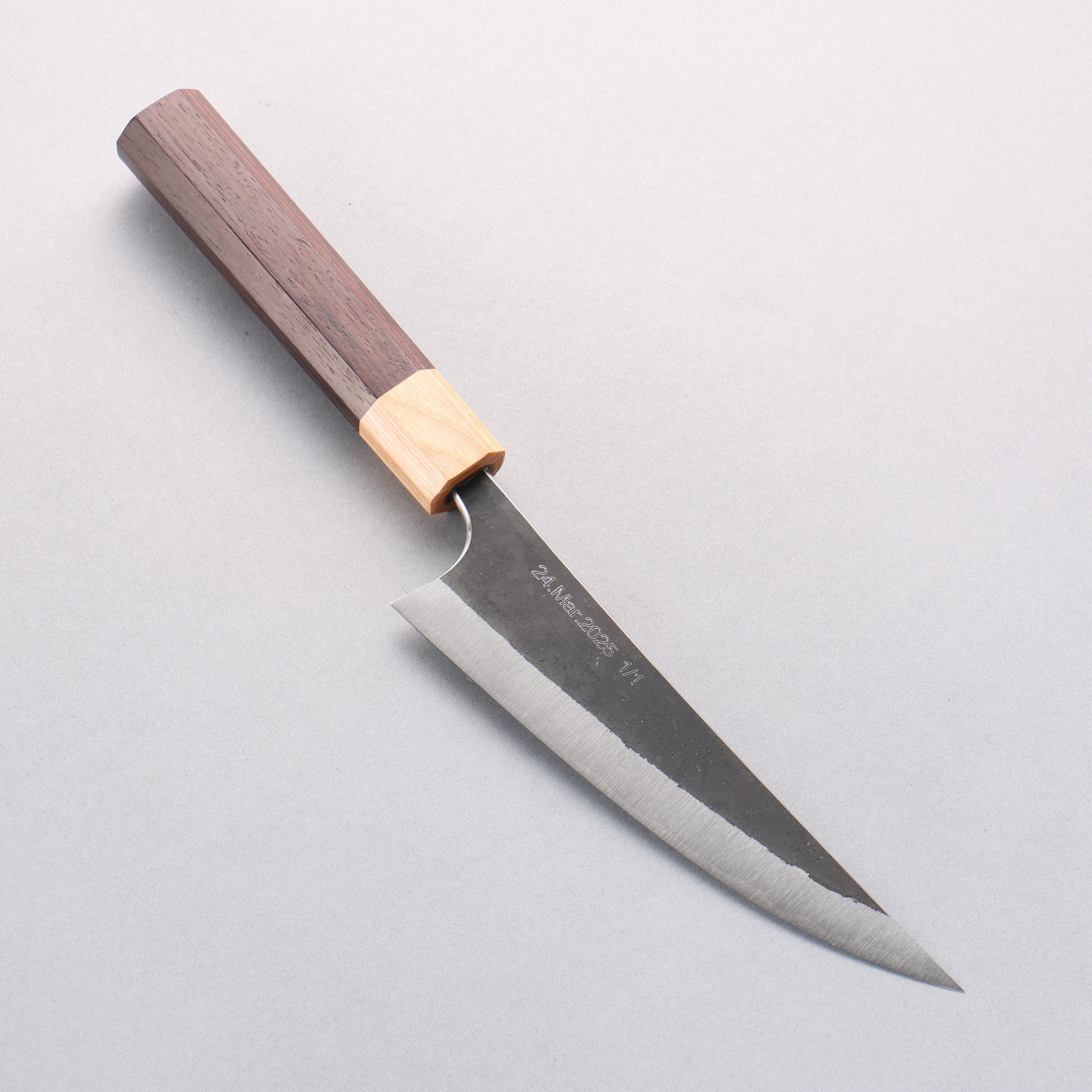 Tinker Blue Super Black Finished 165mm Rosewood Handle Barracuda - Japanny - Best Japanese Knife