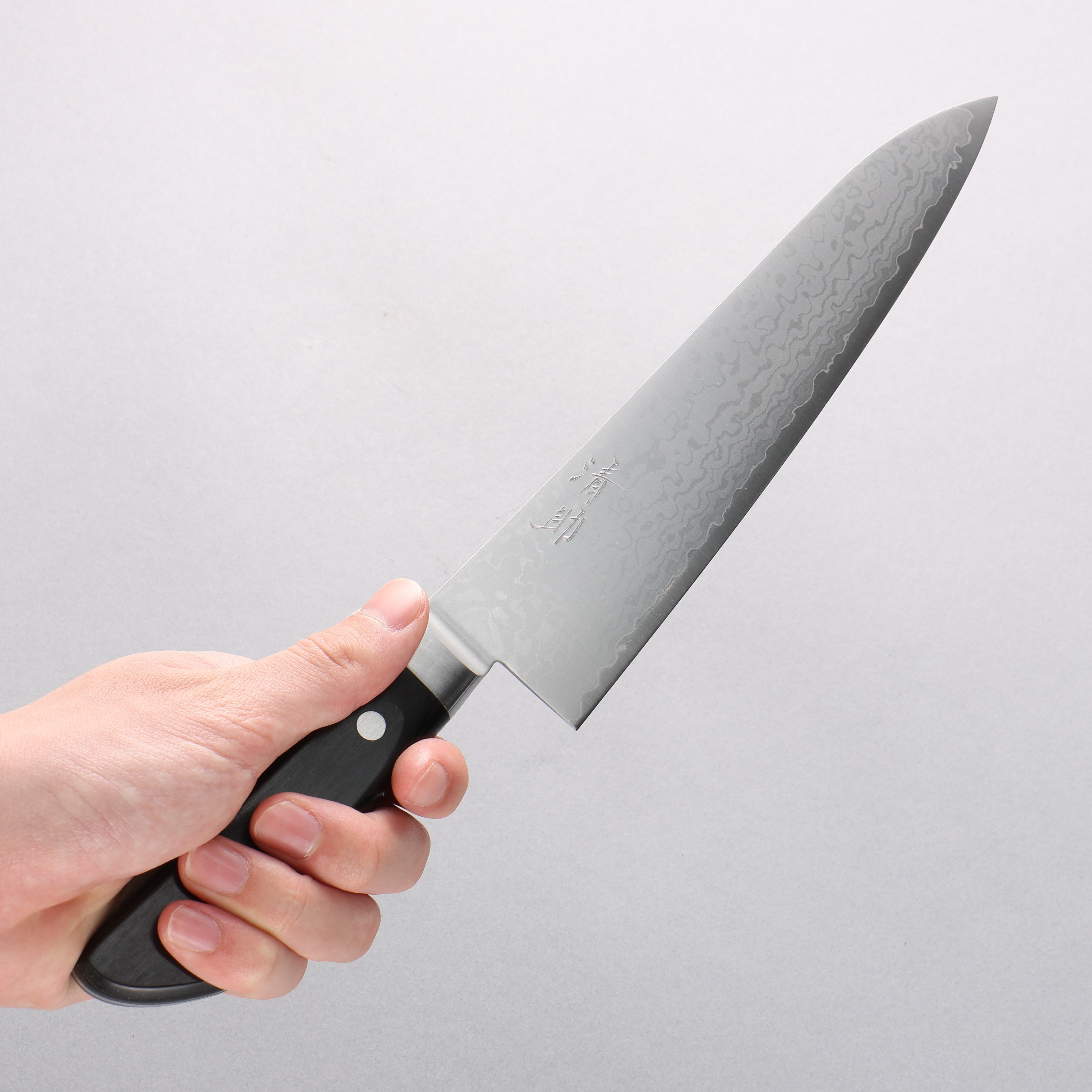 Seisuke VG10 Damascus Gyuto 210mm Black Pakka wood Handle - Japanny - Best Japanese Knife