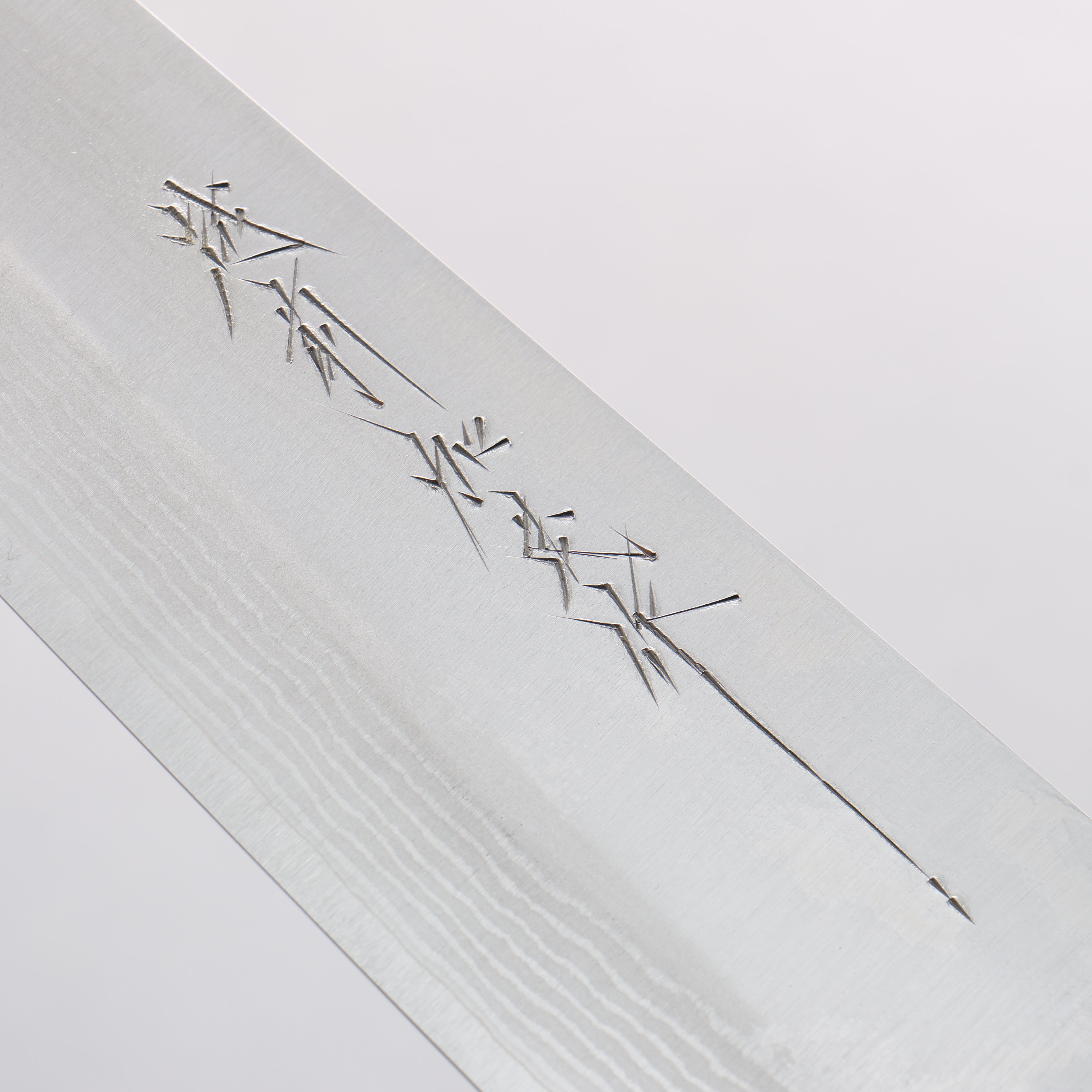 Kamo Hamono VG10 Damascus Gyuto 210mm Brown Pakka wood Handle - Japanny - Best Japanese Knife