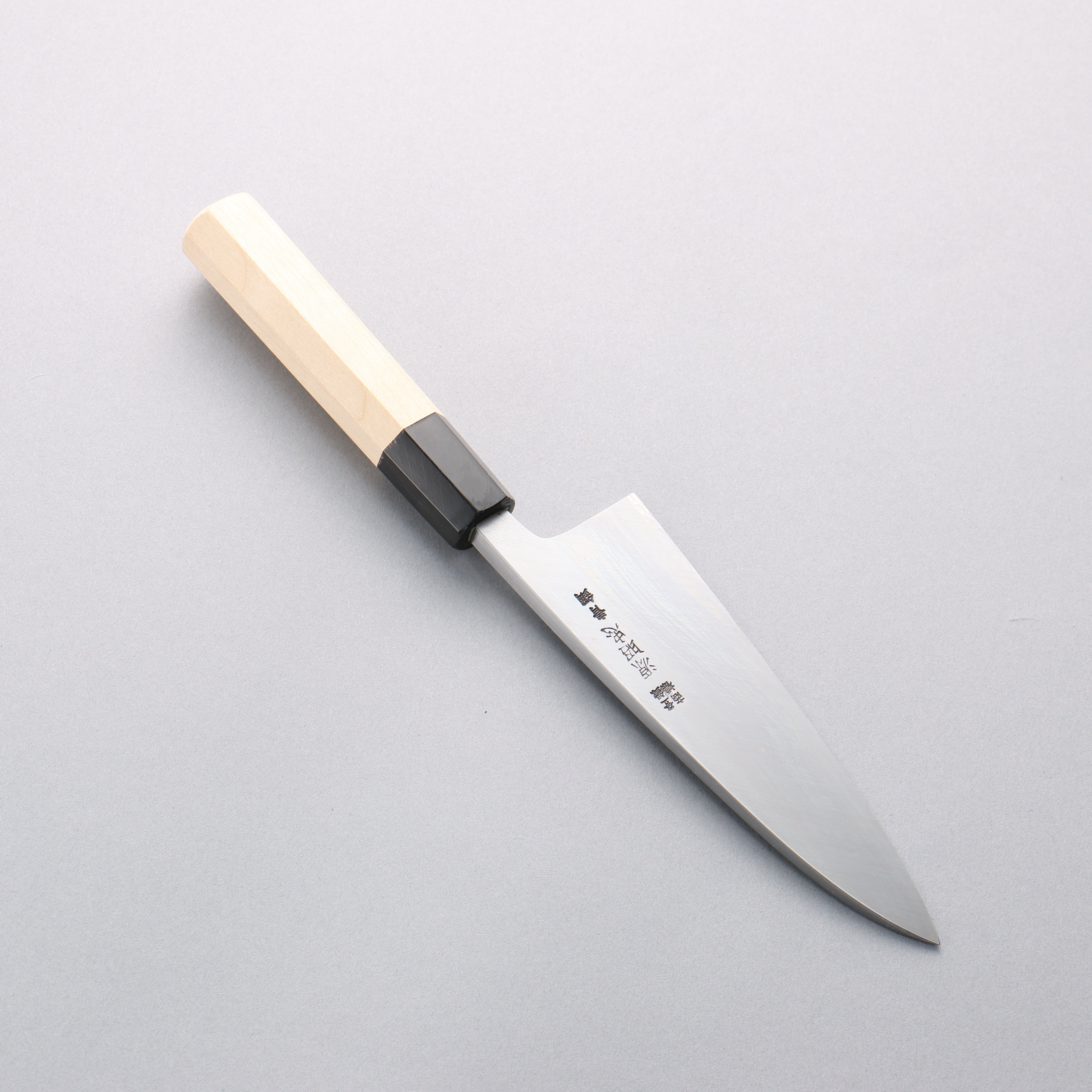 Minamoto Akitada Blue Steel No.2 Aideba 150mm Magnolia (Ferrule: Water Buffalo Horn) Handle - Japanny - Best Japanese Knife