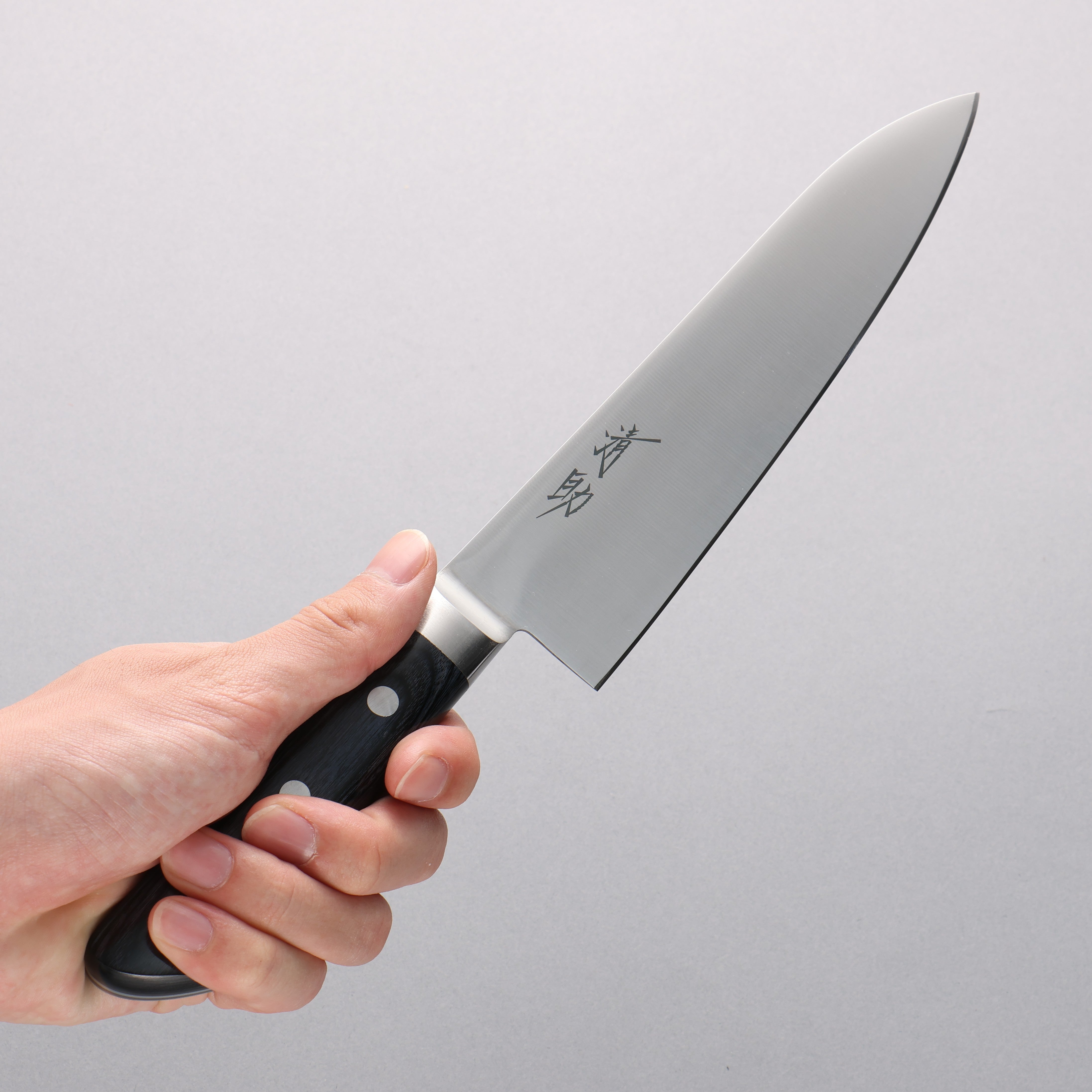 Seisuke Seiten Molybdenum Gyuto 180mm Navy blue Pakka wood Handle - Japanny - Best Japanese Knife