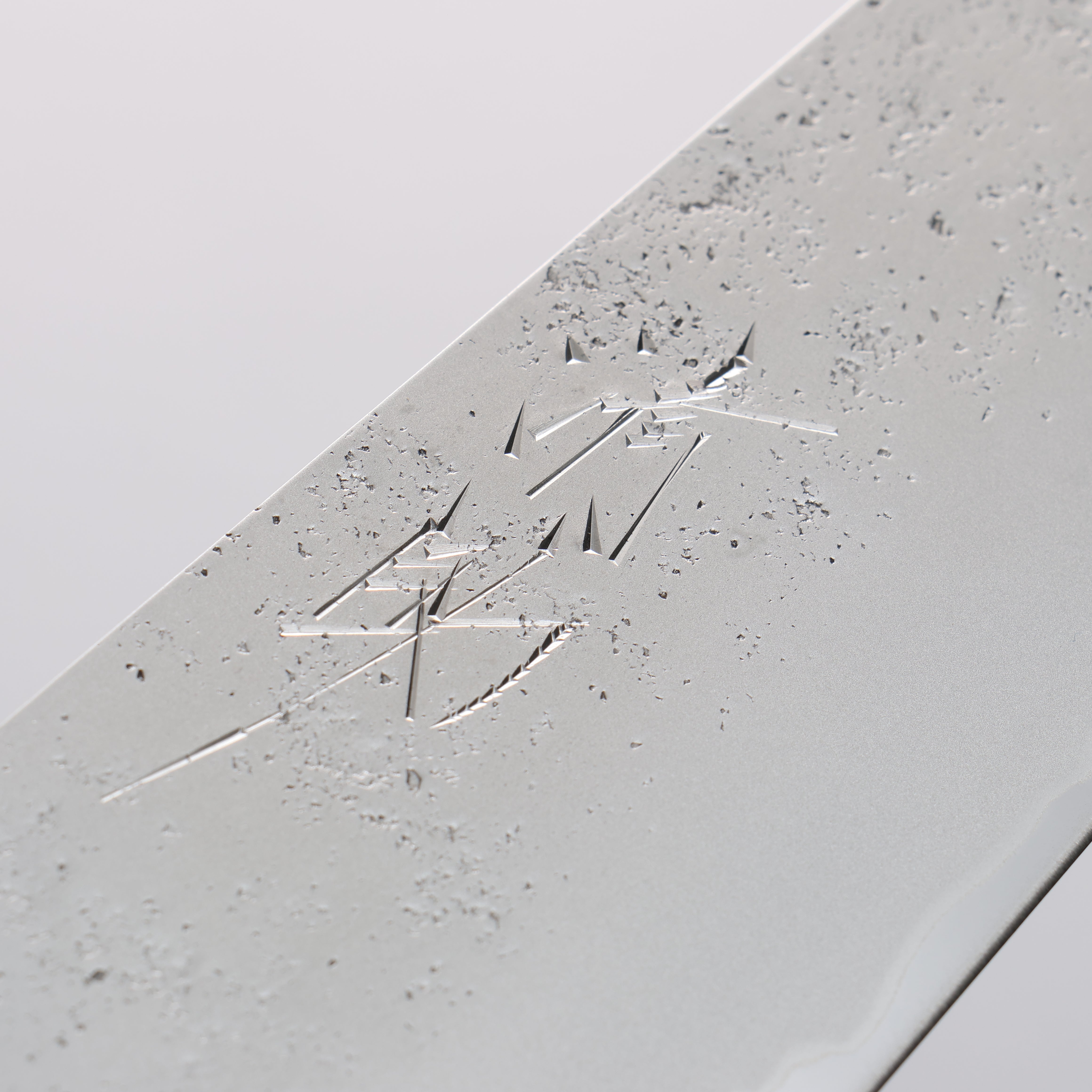 Seisuke Blue Steel No.2 Nashiji Kiritsuke Santoku 195mm Navy blue Pakka wood Handle - Japanny - Best Japanese Knife