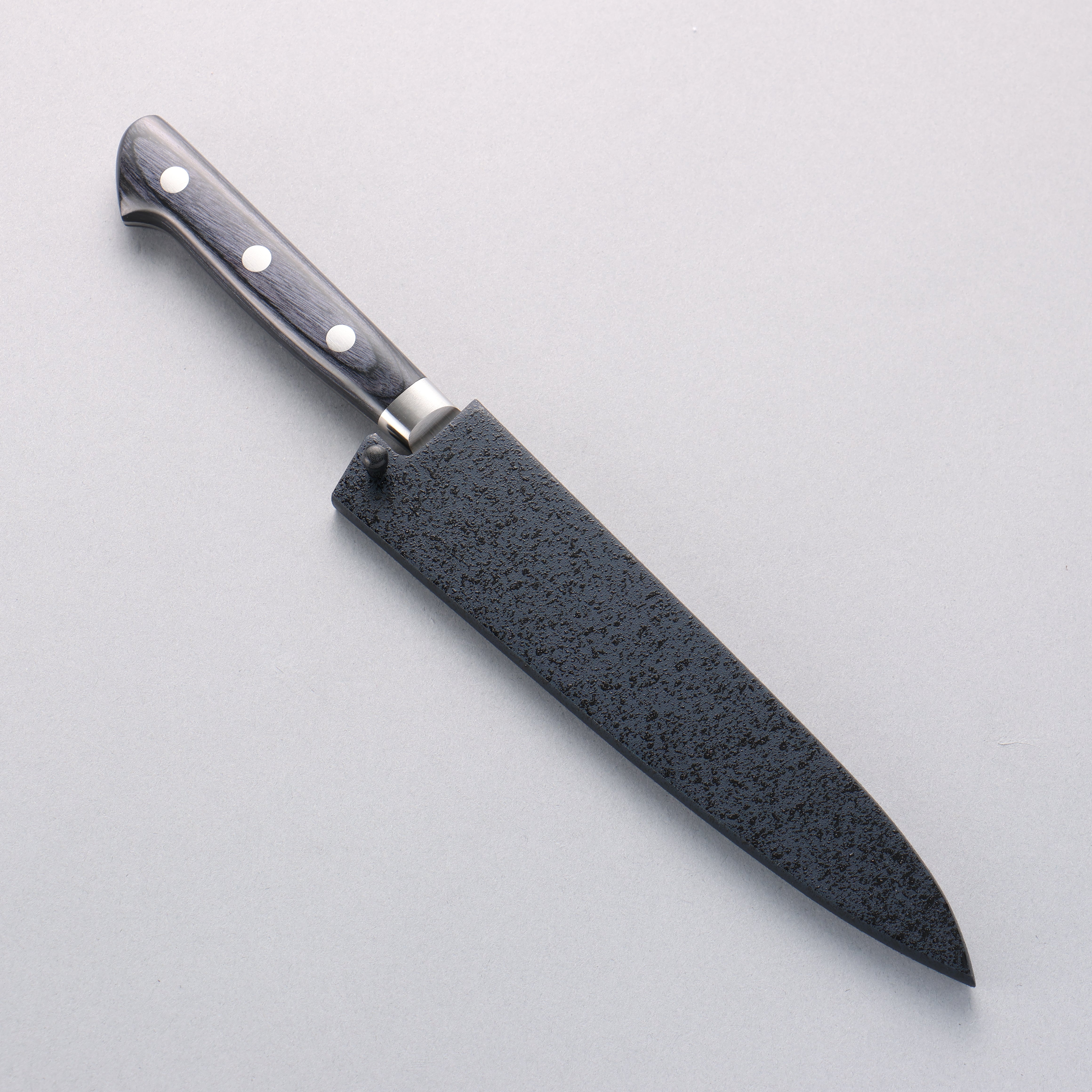 Seisuke Seiten Molybdenum Petty-Utility 150mm Navy blue Pakka wood Handle with Sheath - Japanny - Best Japanese Knife