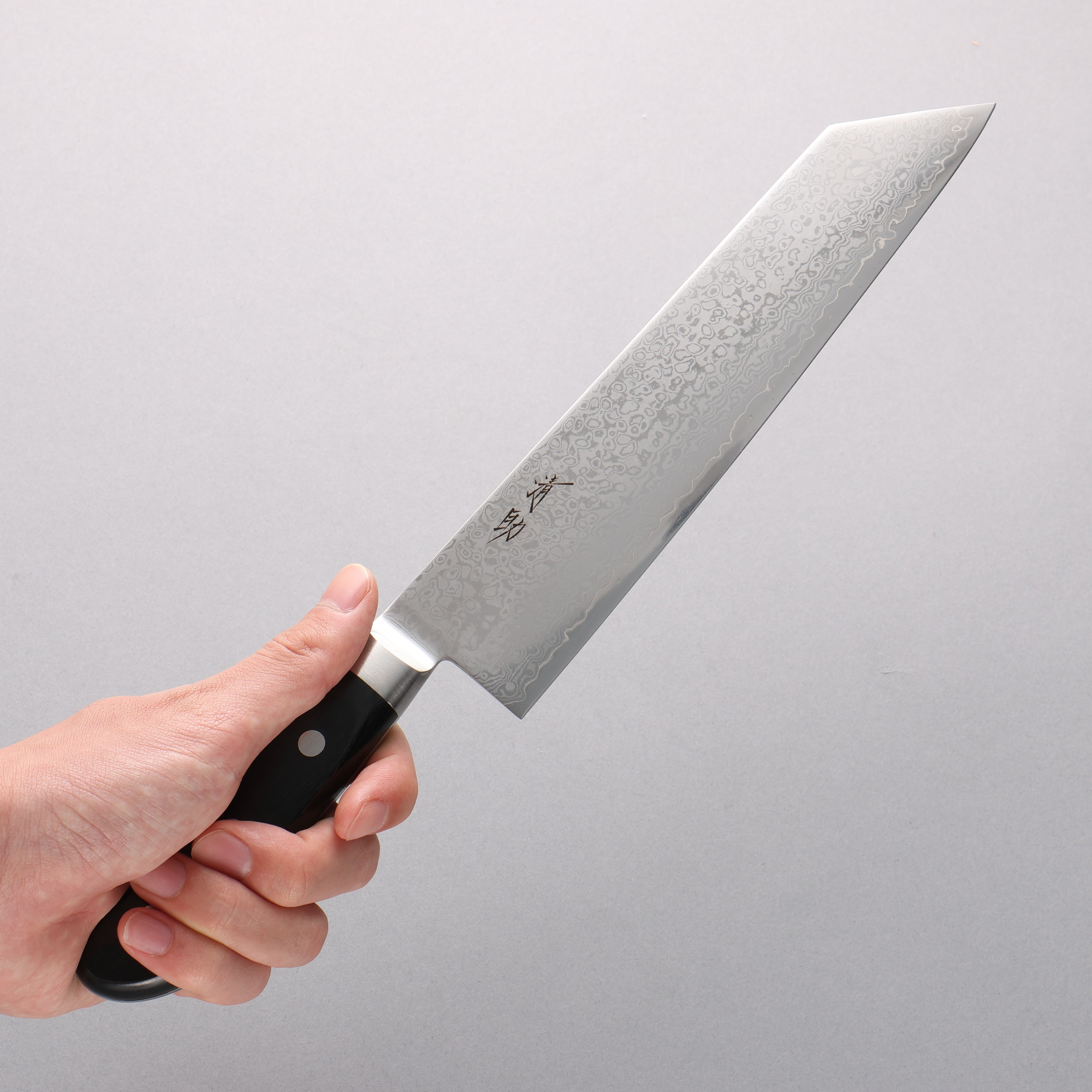 Seisuke VG10 33 Layer Mirrored Finish Damascus Kiritsuke Gyuto 210mm Black Pakka wood Handle - Japanny - Best Japanese Knife