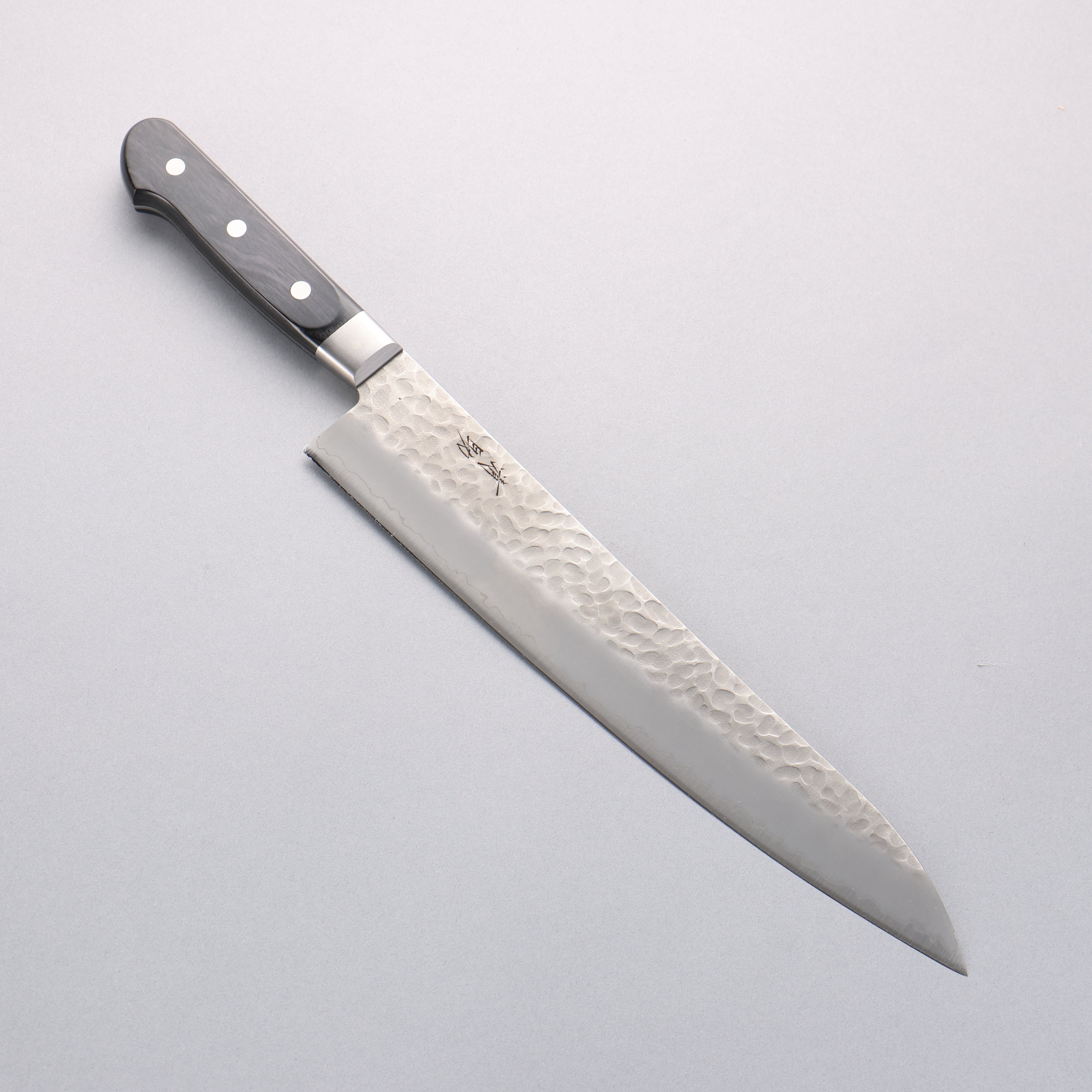 Seisuke AUS8 Hammered Gyuto 270mm Black Pakka wood Handle - Japanny - Best Japanese Knife