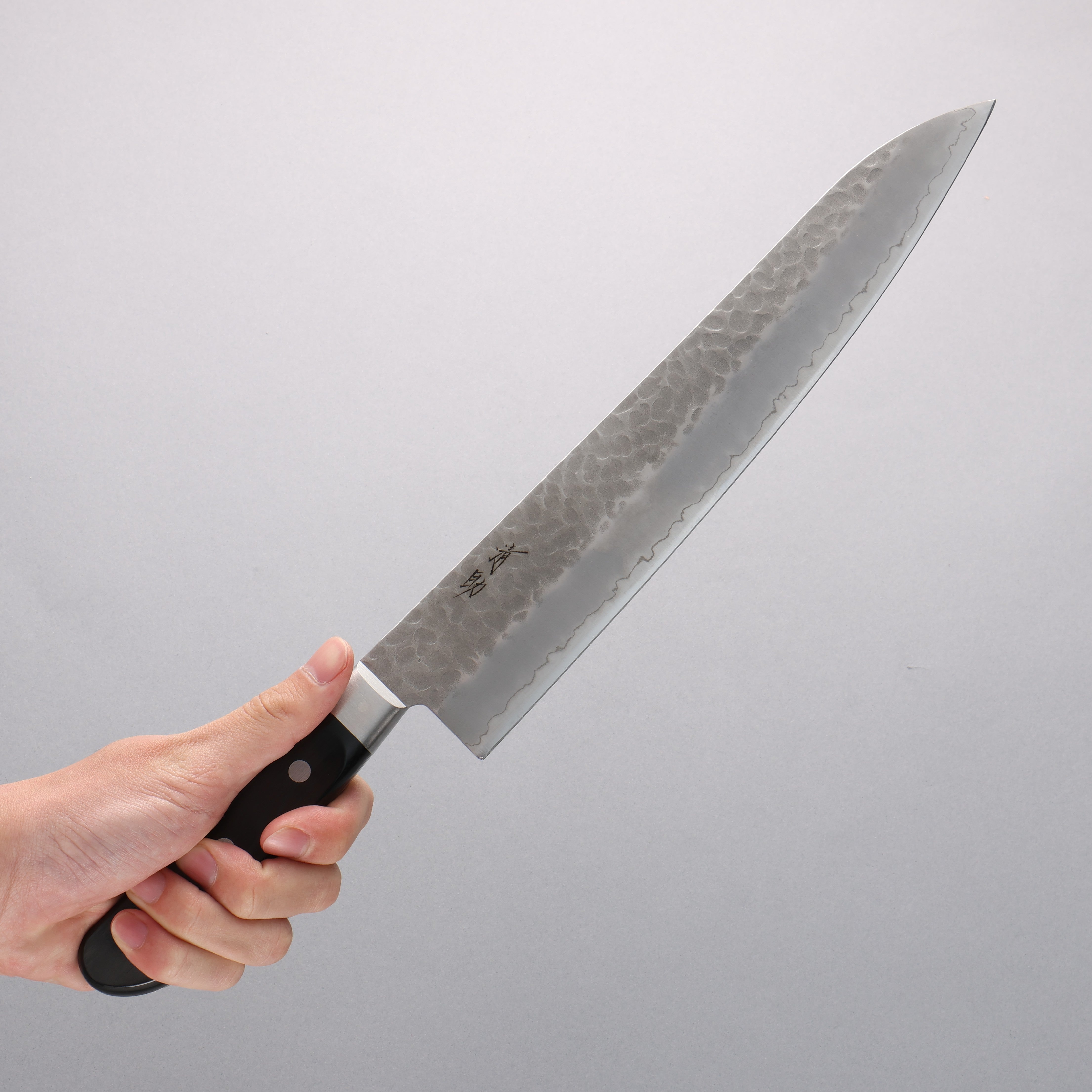 Seisuke AUS8 Hammered Gyuto 270mm Black Pakka wood Handle - Japanny - Best Japanese Knife
