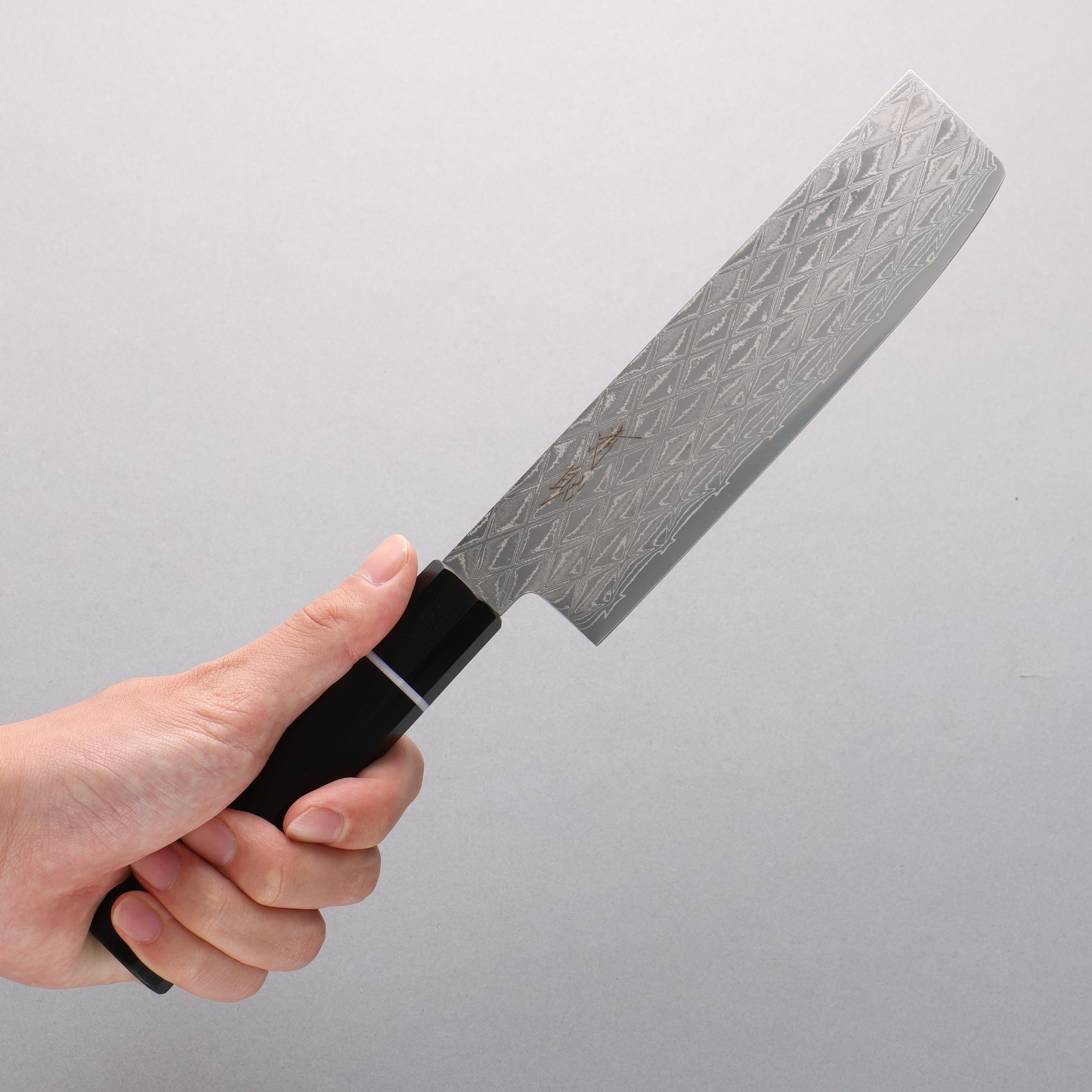 Seisuke AUS10 Mirror Crossed Usuba 160mm Black Pakka wood Handle - Japanny - Best Japanese Knife