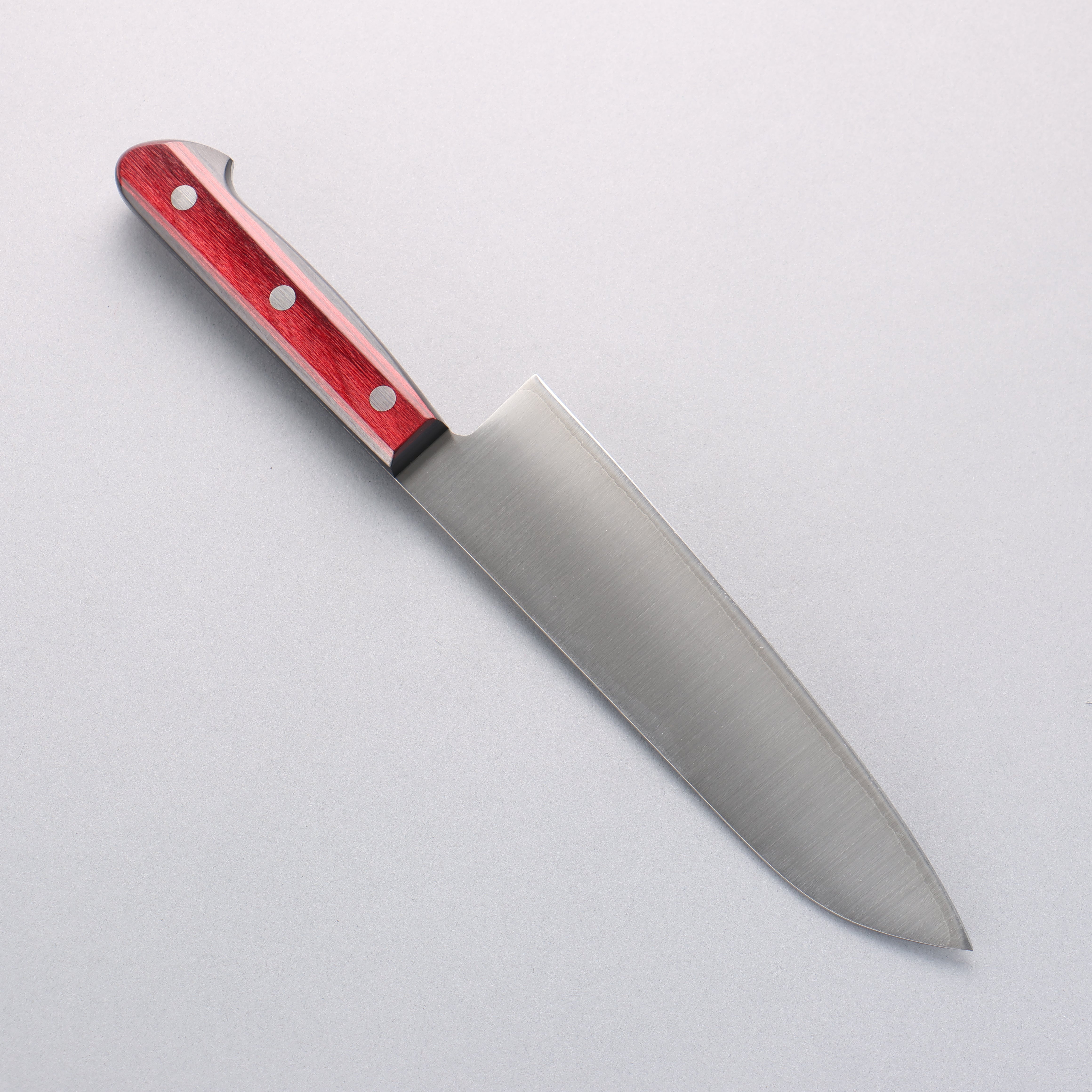 Seisuke SLD Migaki Polish Finish Santoku 180mm Red Pakka wood Handle - Japanny - Best Japanese Knife