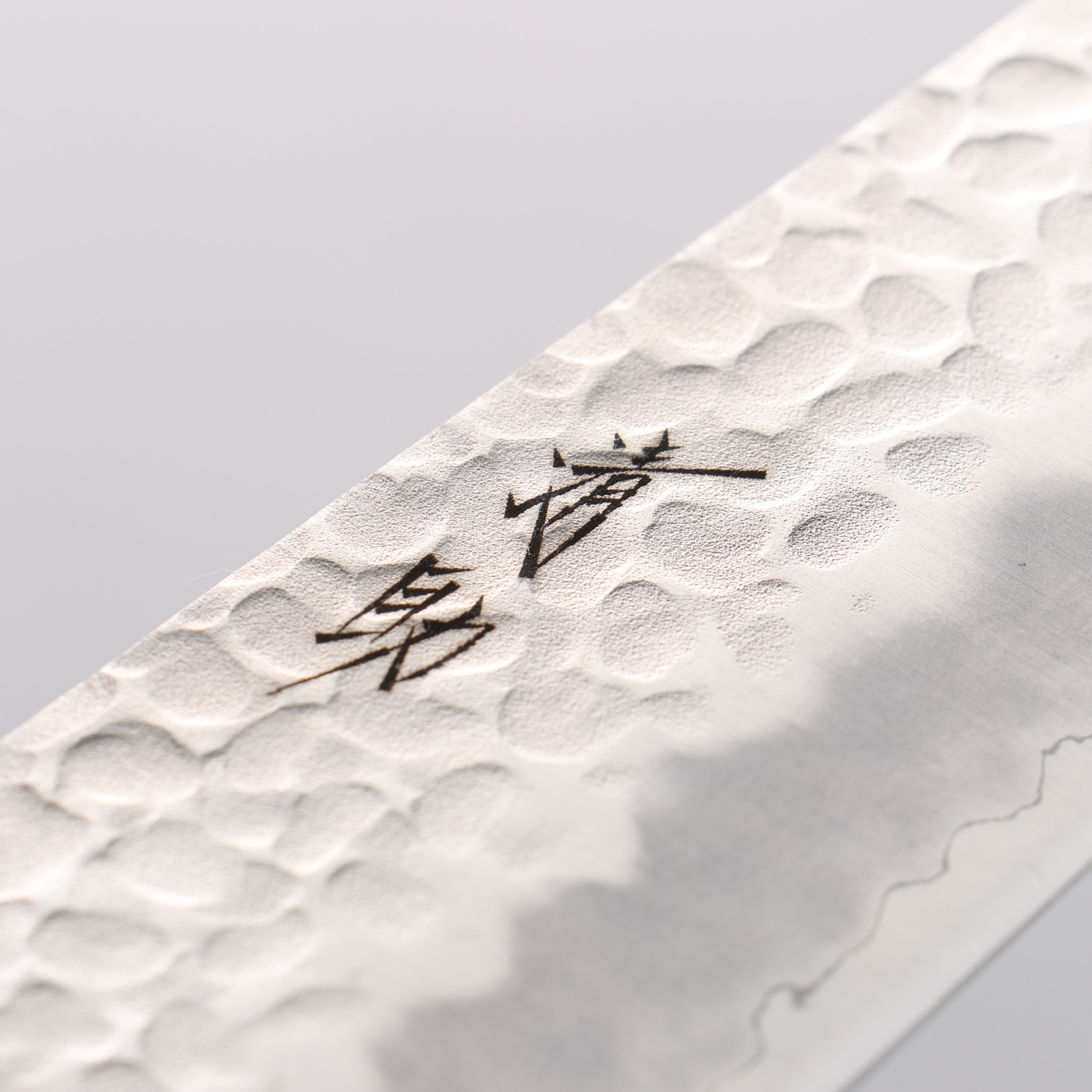 Seisuke AUS8 Hammered Gyuto 210mm Black Pakka wood Handle - Japanny - Best Japanese Knife