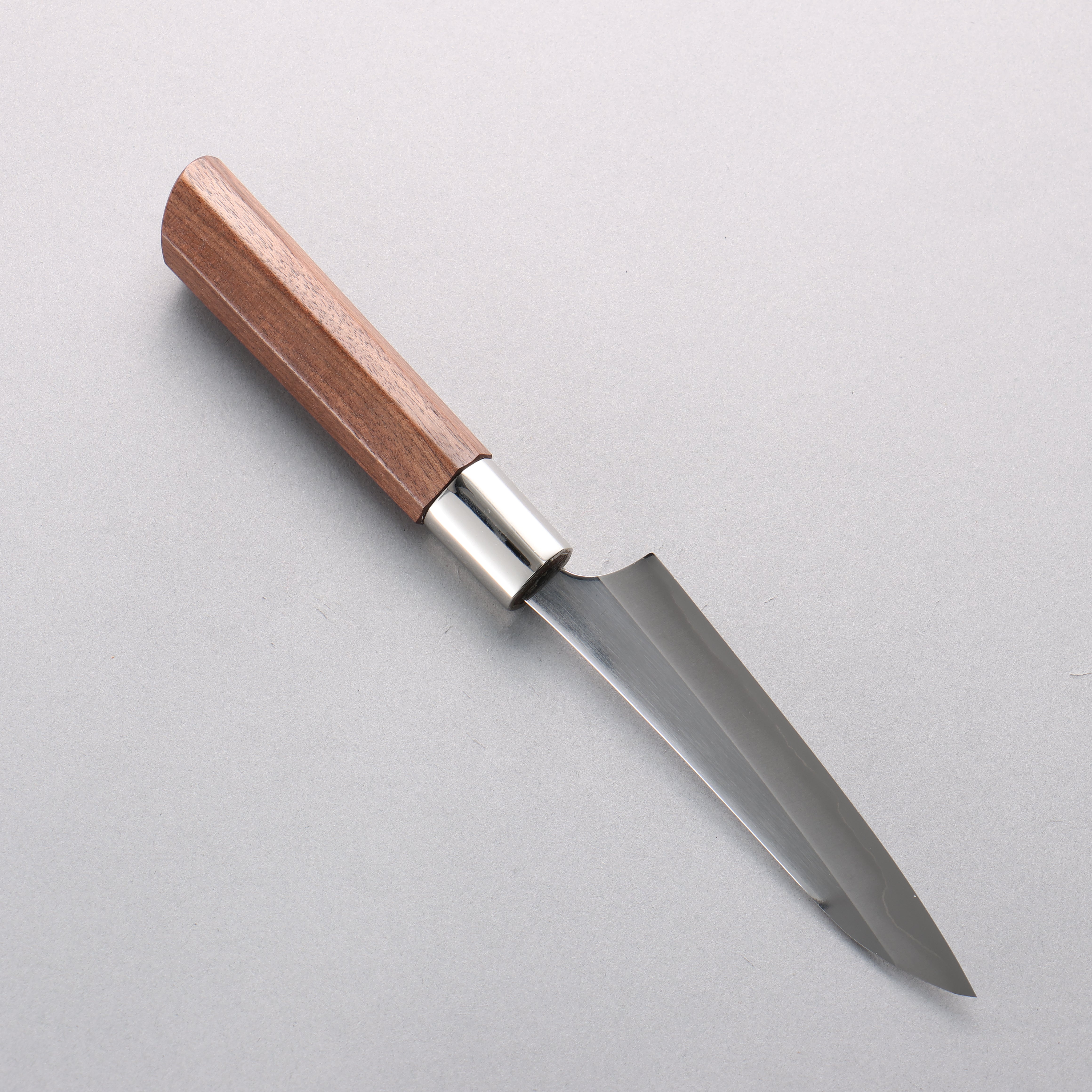 Kurotori Silver Steel No.3 Migaki Finished Narrow Petty-Utility 115mm Walnut Handle - Japanny - Best Japanese Knife