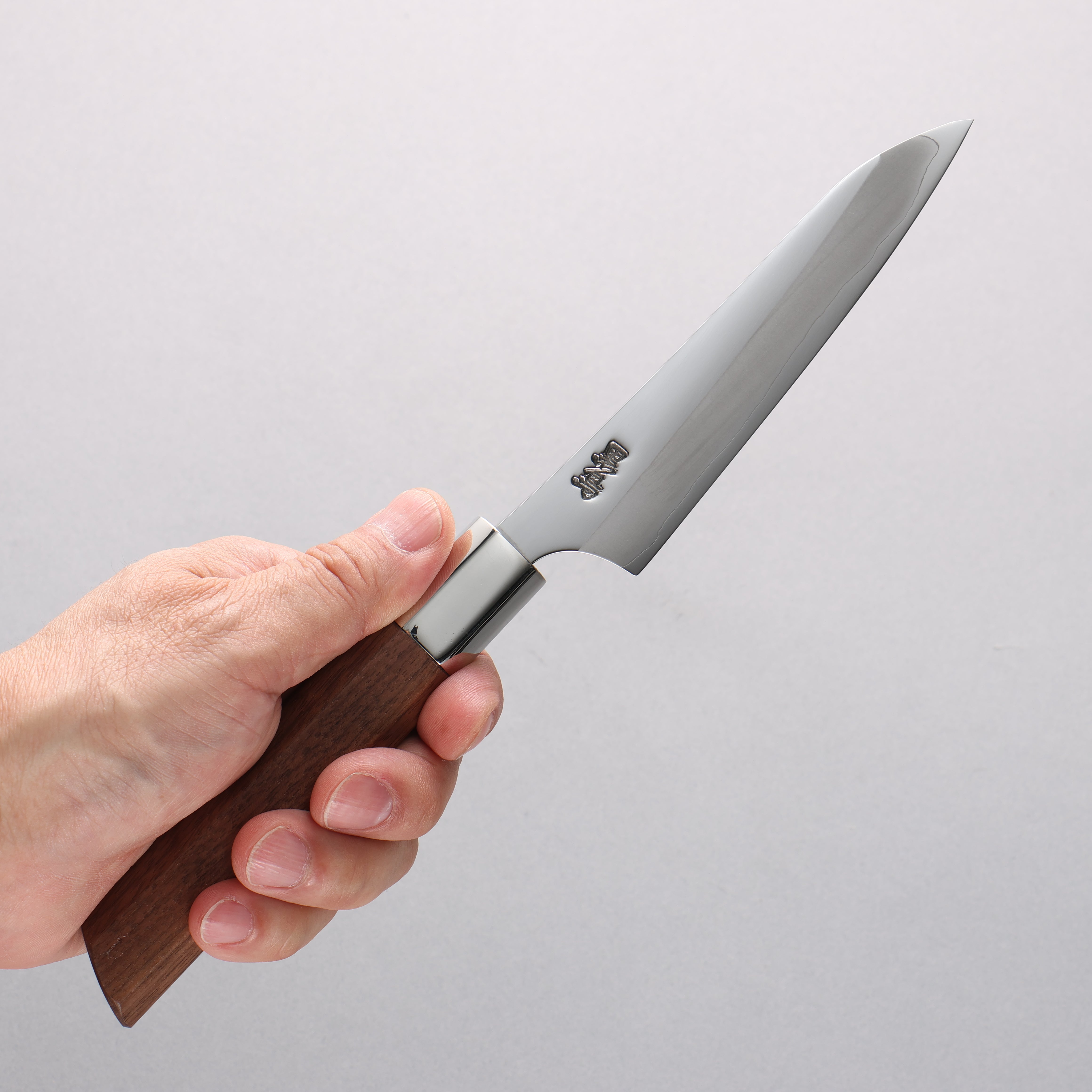 Kurotori Silver Steel No.3 Migaki Finished Narrow Petty-Utility 115mm Walnut Handle - Japanny - Best Japanese Knife