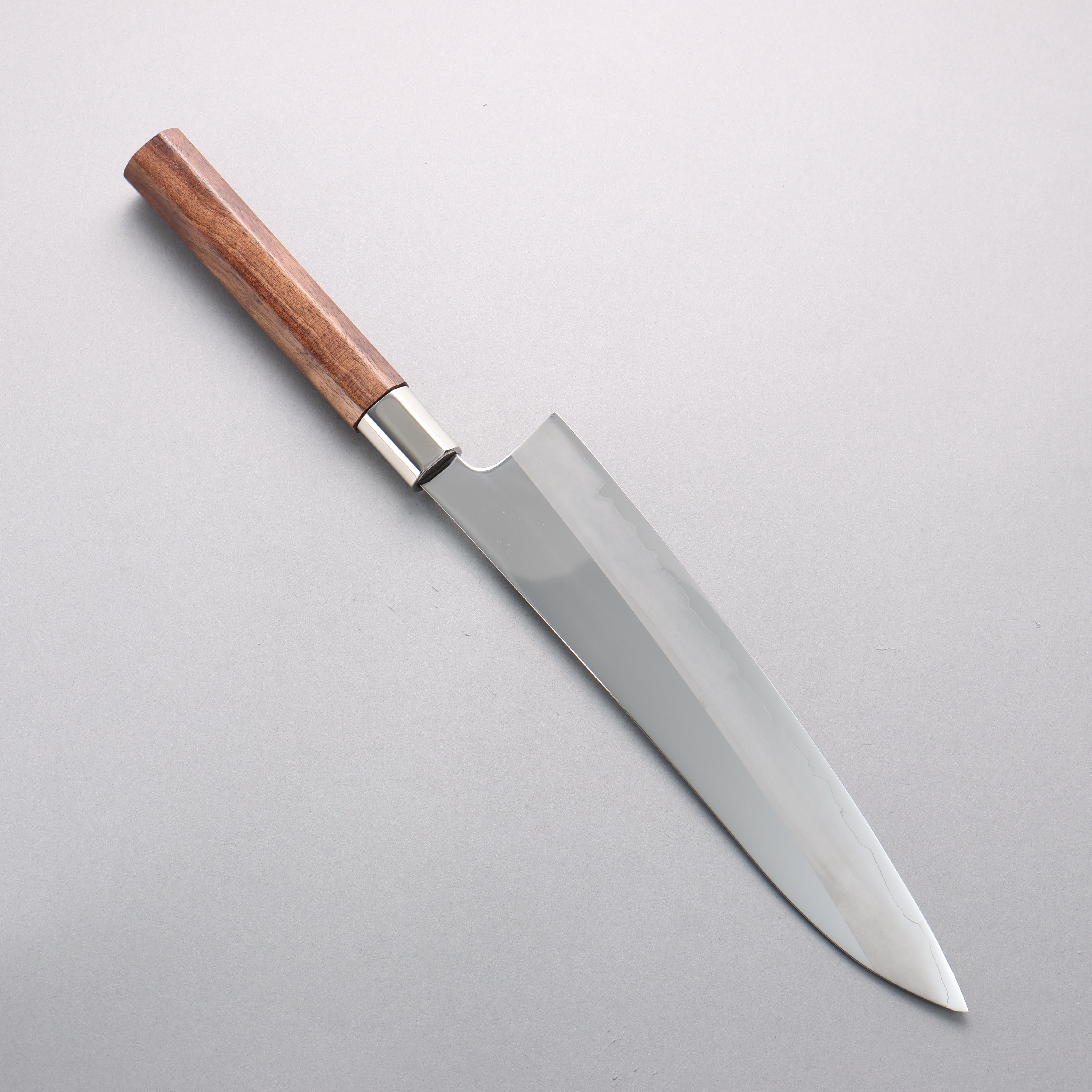 Kurotori Silver Steel No.3 Migaki Finished Gyuto 240mm Walnut Handle - Japanny - Best Japanese Knife