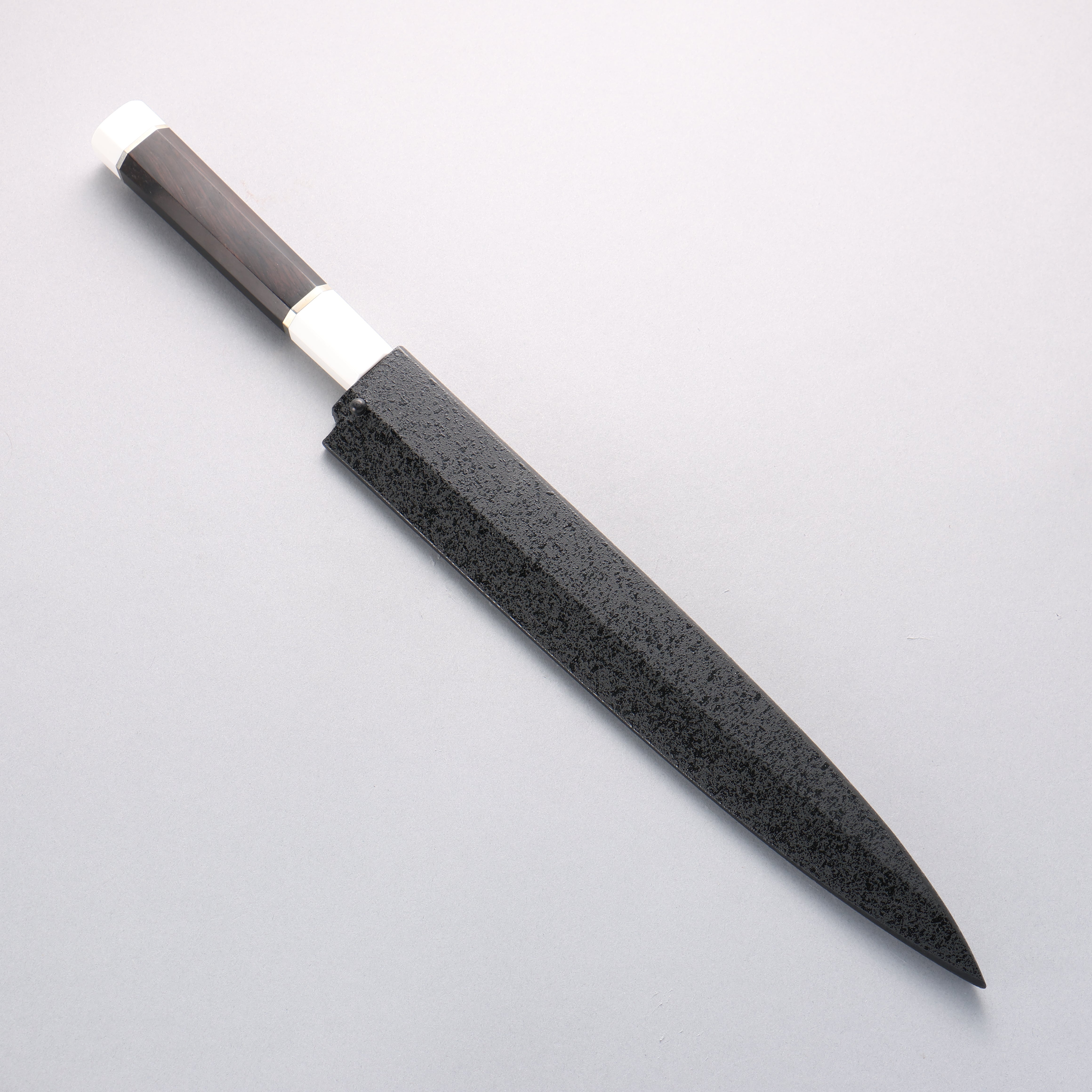 Sakai Takayuki Ginryu Honyaki Swedish Steel Mirrored Finish Yanagiba 270mm Ebony Wood Handle with Sheath - Japanny - Best Japanese Knife