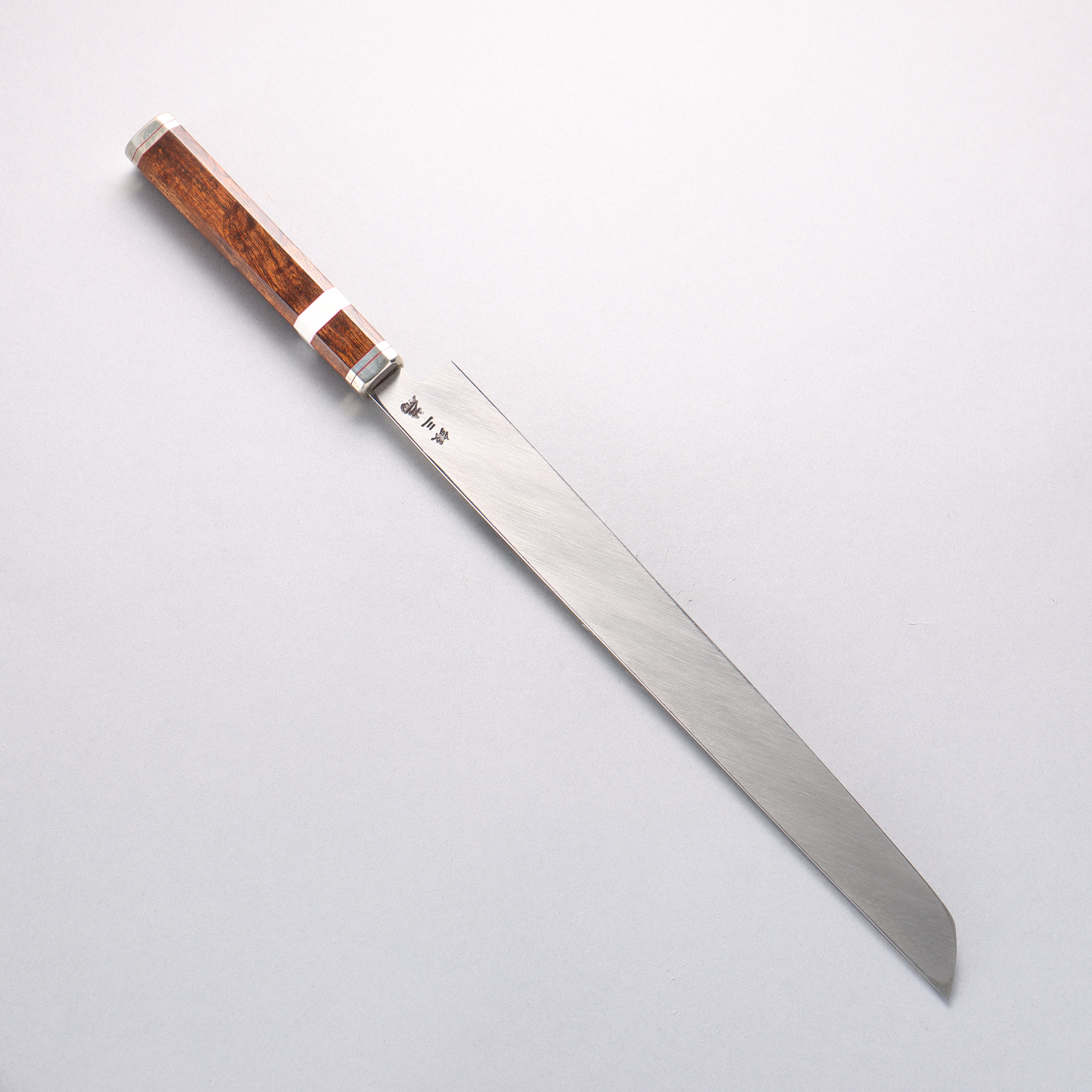 Sakai Takayuki Shiden Silver Steel No.3 Takohiki 300mm Desert Ironwood(Sugihara model) Handle - Japanny - Best Japanese Knife