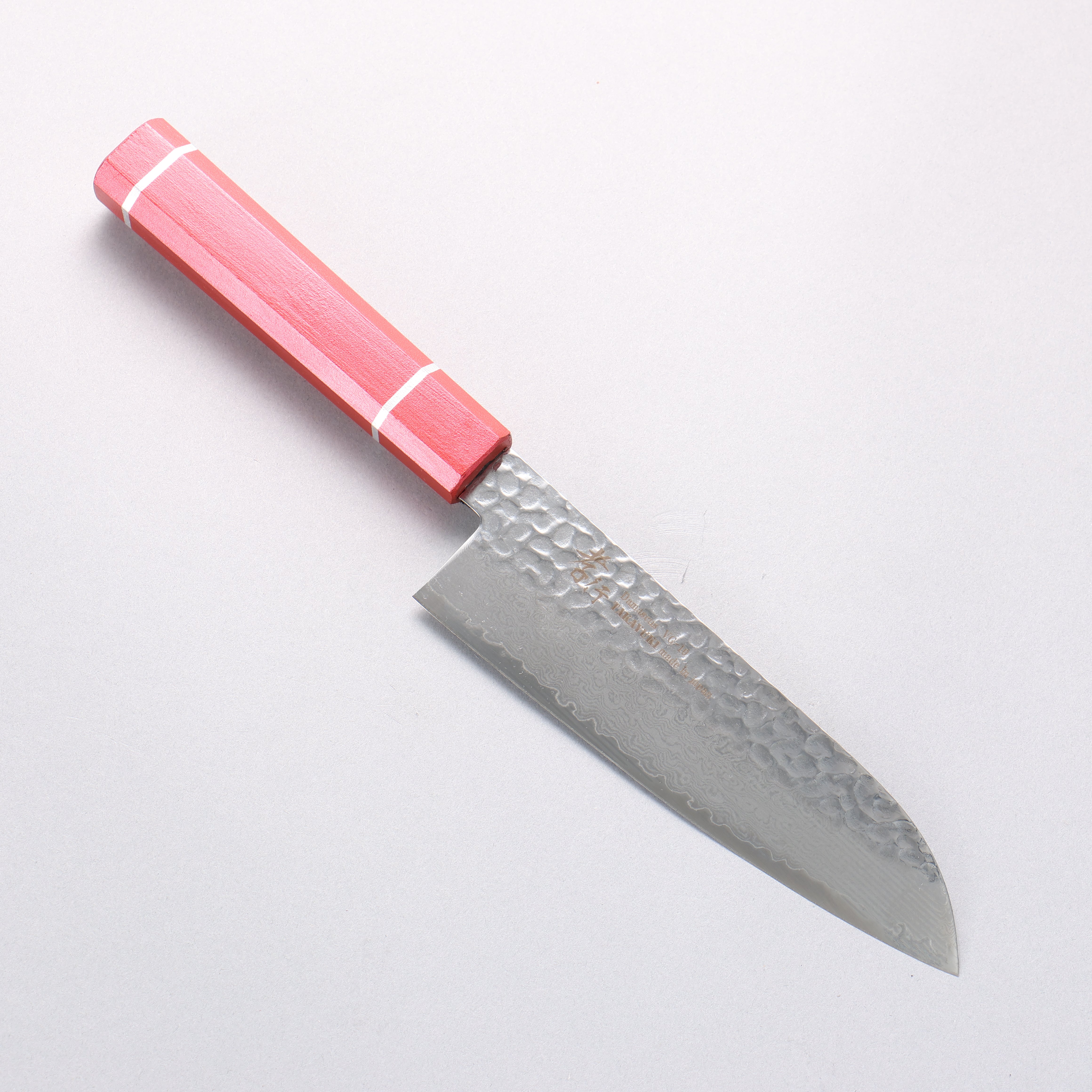 Sakai Takayuki VG10 33 Layer Damascus Santoku 170mm Live oak Lacquered (Kouseki) Handle - Japanny - Best Japanese Knife