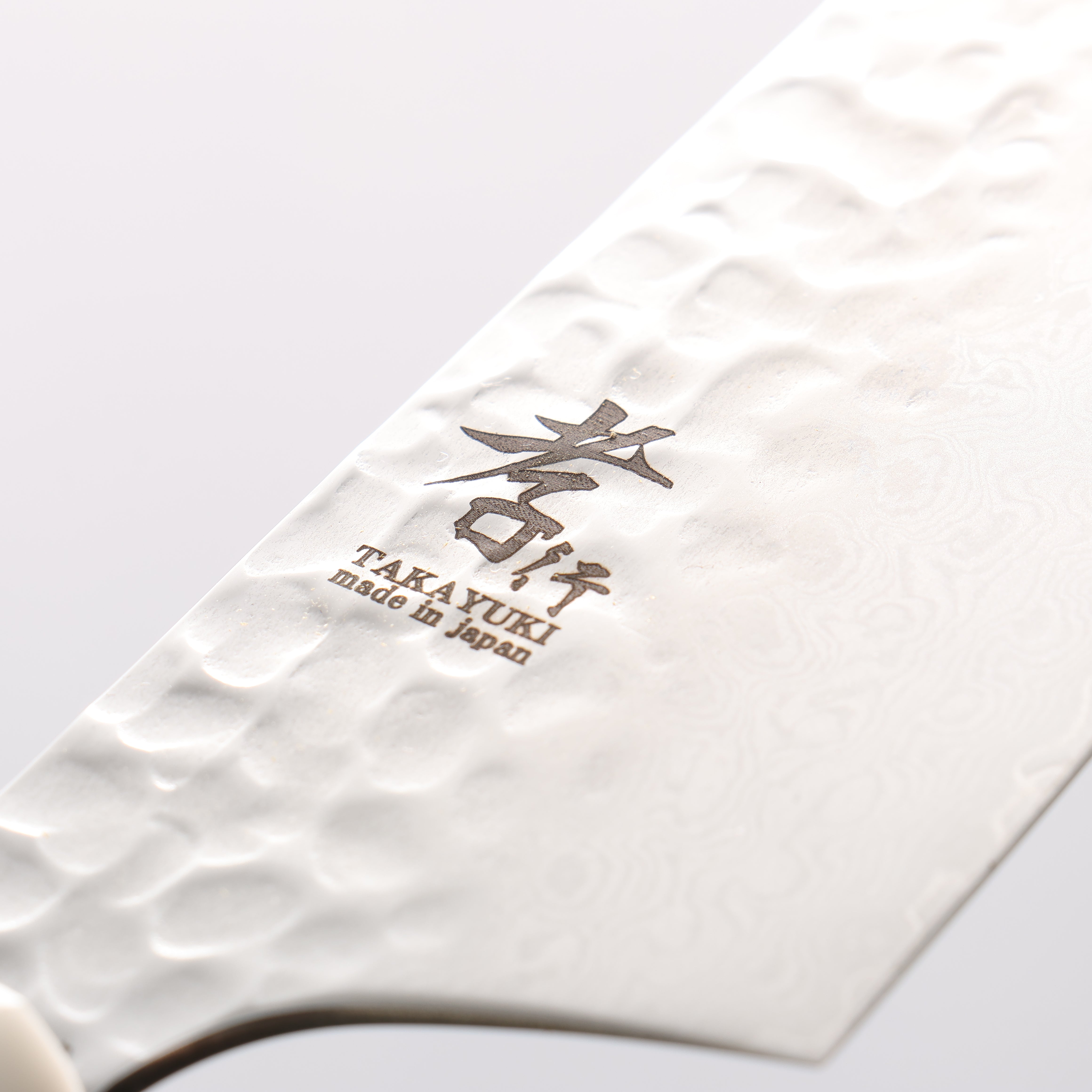 Sakai Takayuki VG10 33 Layer Damascus Kengata Santoku 160mm Cow Bone Handle with Sheath - Japanny - Best Japanese Knife