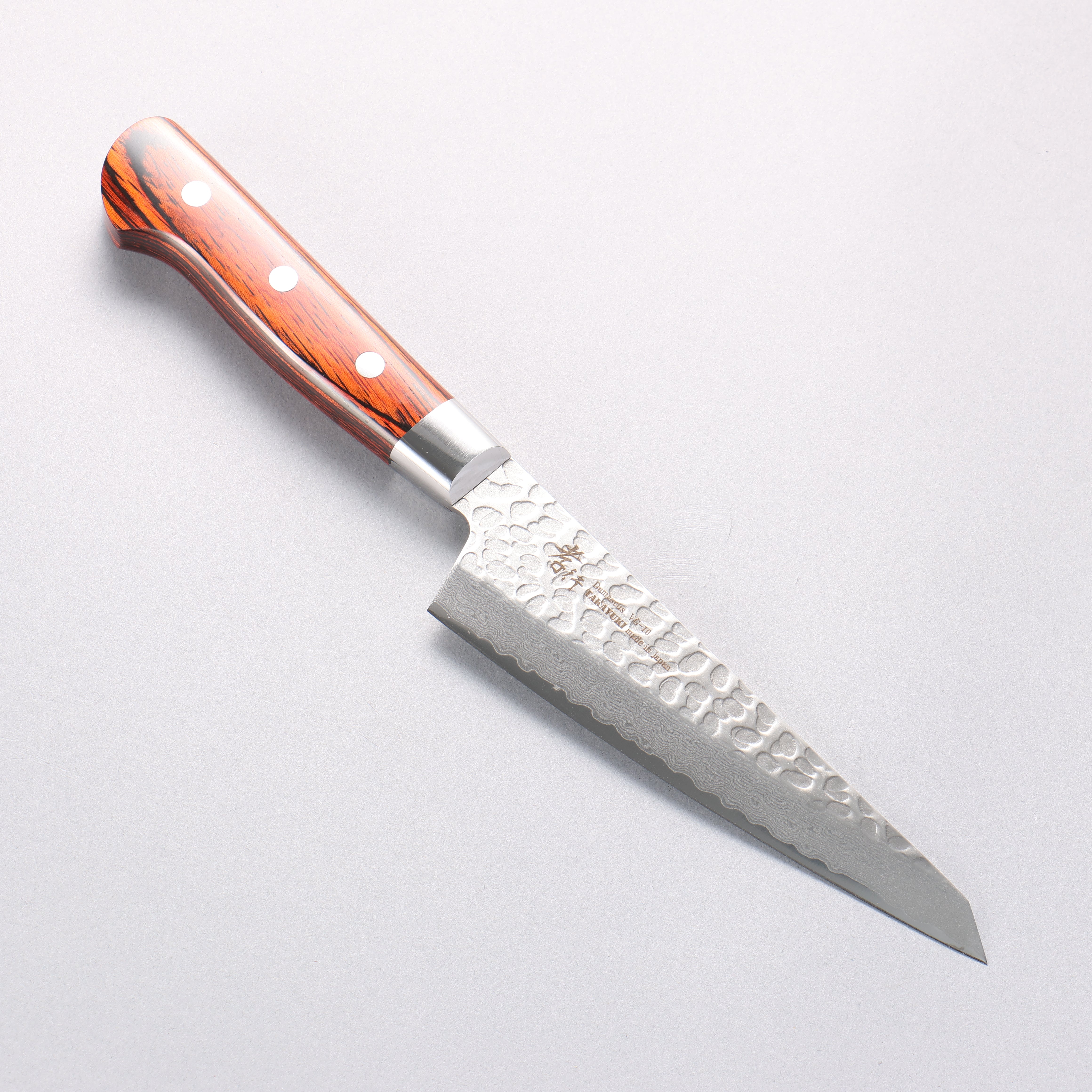 Sakai Takayuki VG10 33 Layer Damascus Sabaki 150mm Mahogany Pakka wood Handle - Japanny - Best Japanese Knife