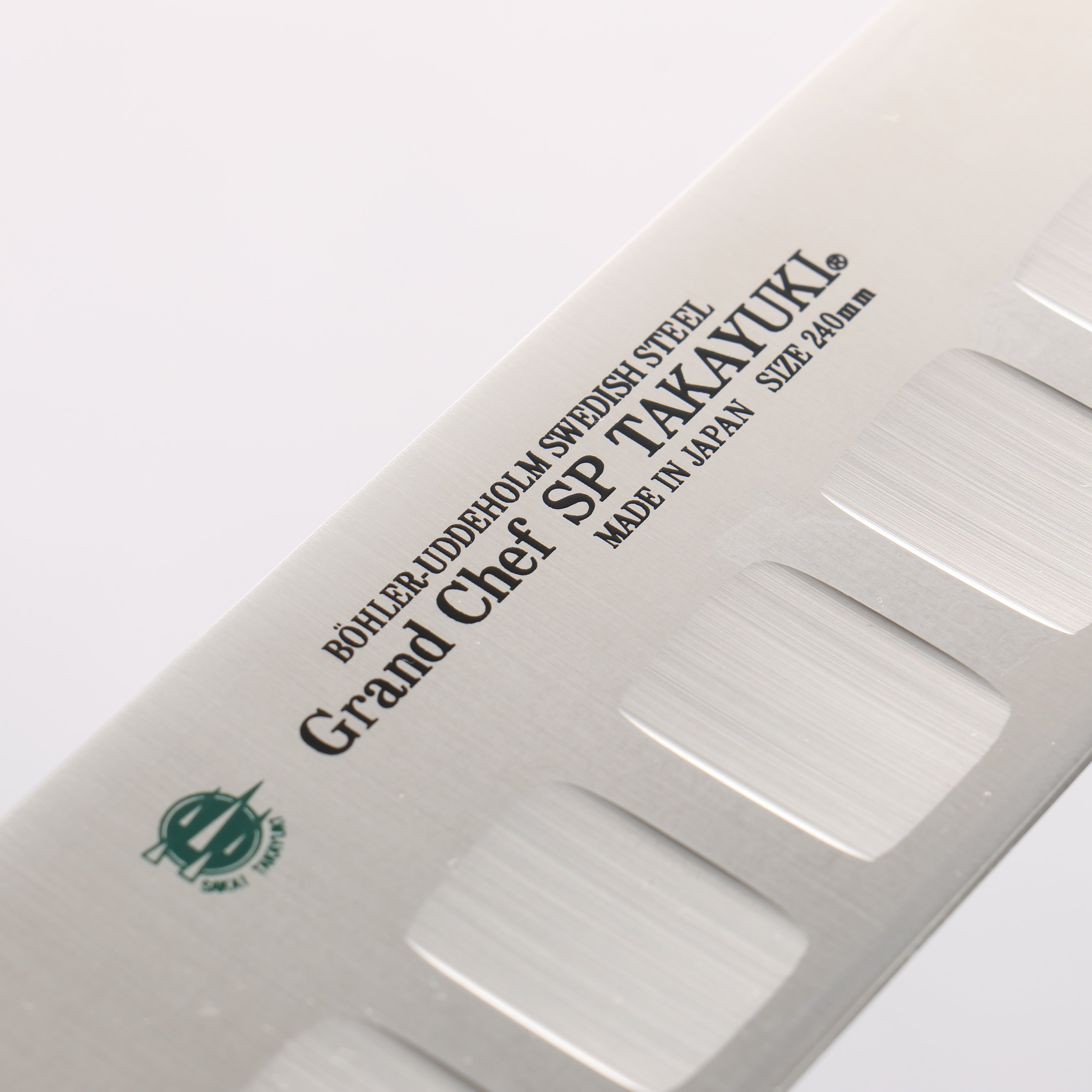 Sakai Takayuki Grand Chef SP Uddeholm Swedish stain-resistant steel Gyuto Salmon 240mm SP Type III (Pearl) Handle - Japanny - Best Japanese Knife