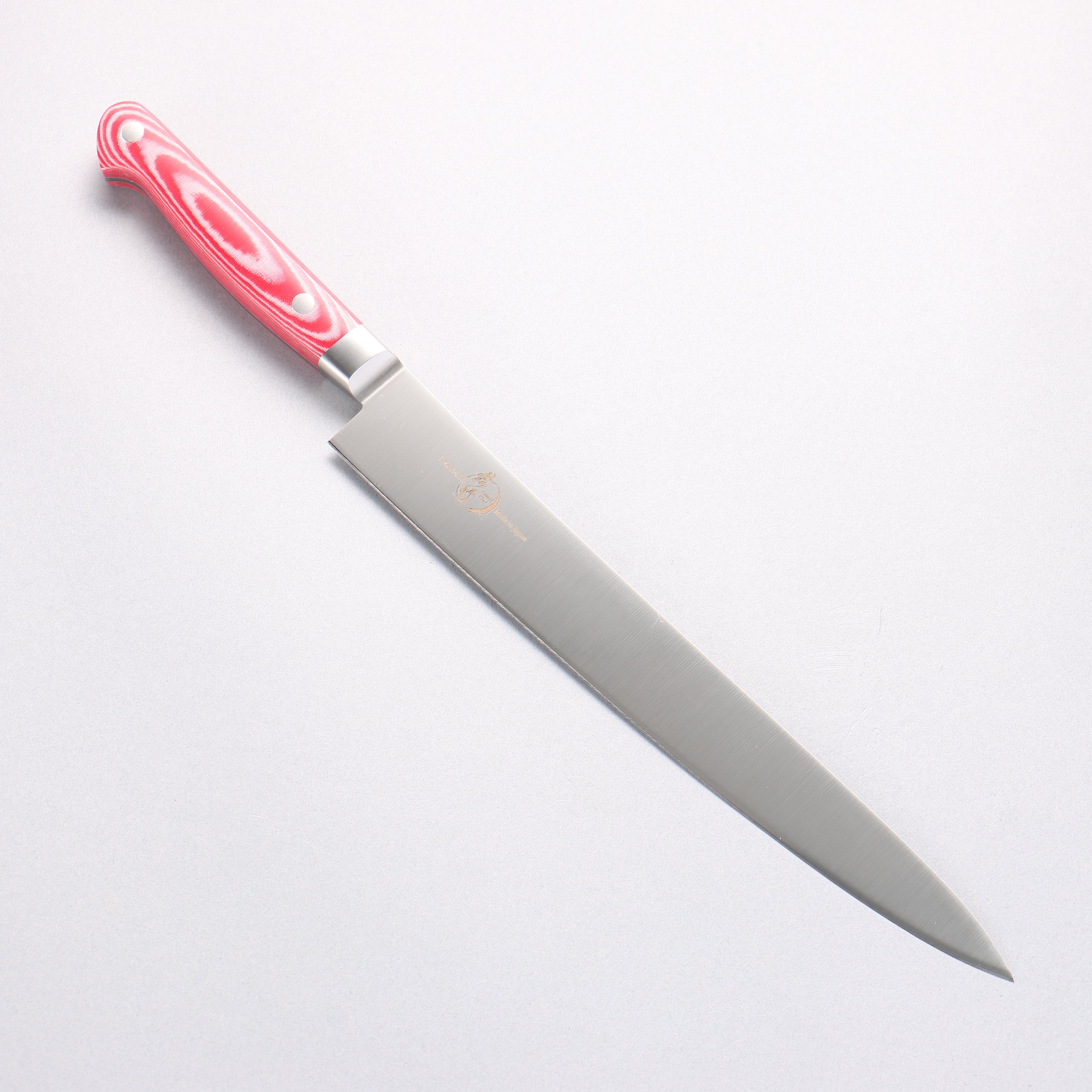 Sakai Takayuki Grand Chef Grand Chef Swedish Steel-stn Sujihiki 240mm Red Micarta Handle - Japanny - Best Japanese Knife