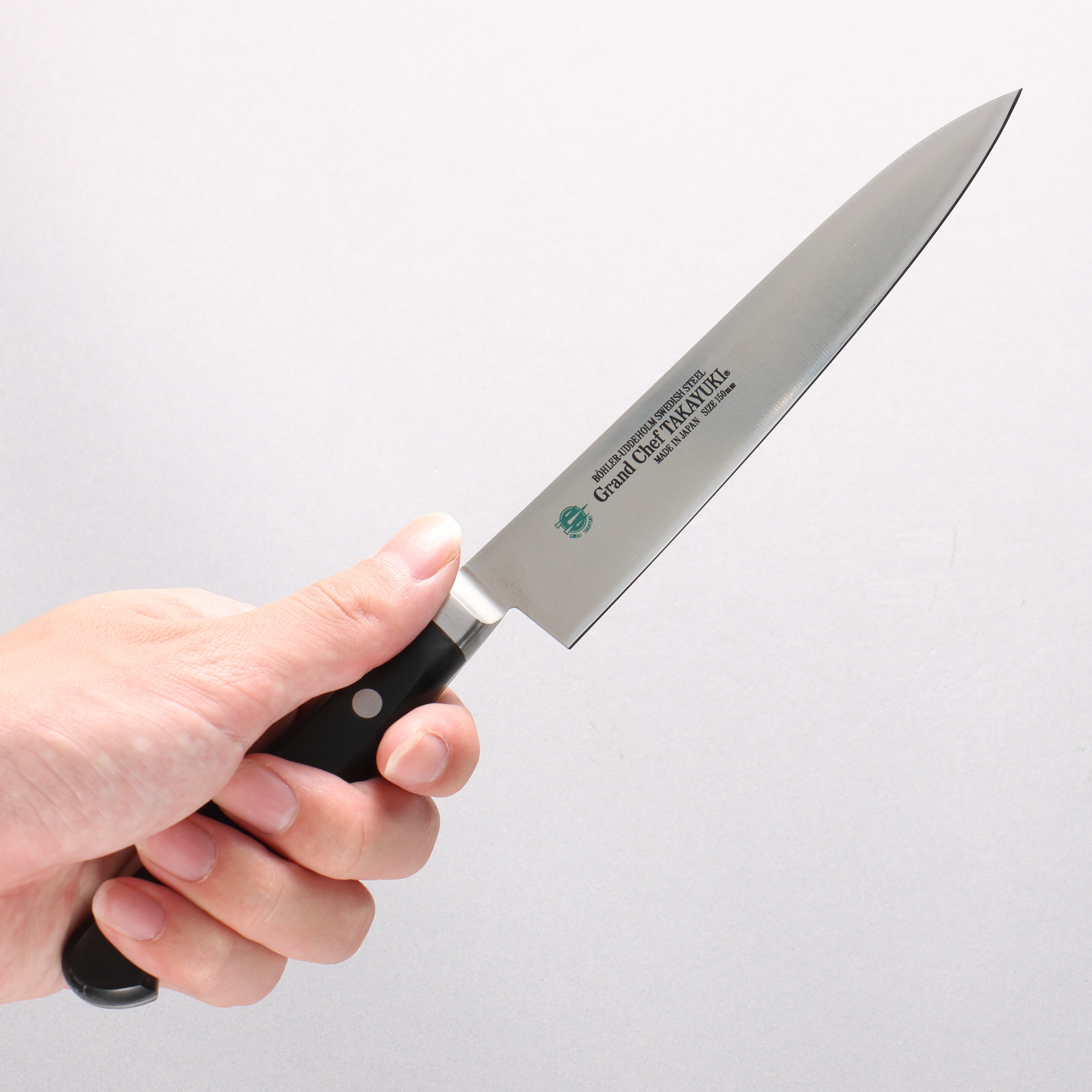 Sakai Takayuki Grand Chef Swedish Steel-stn Petty-Utility 150mm - Japanny - Best Japanese Knife