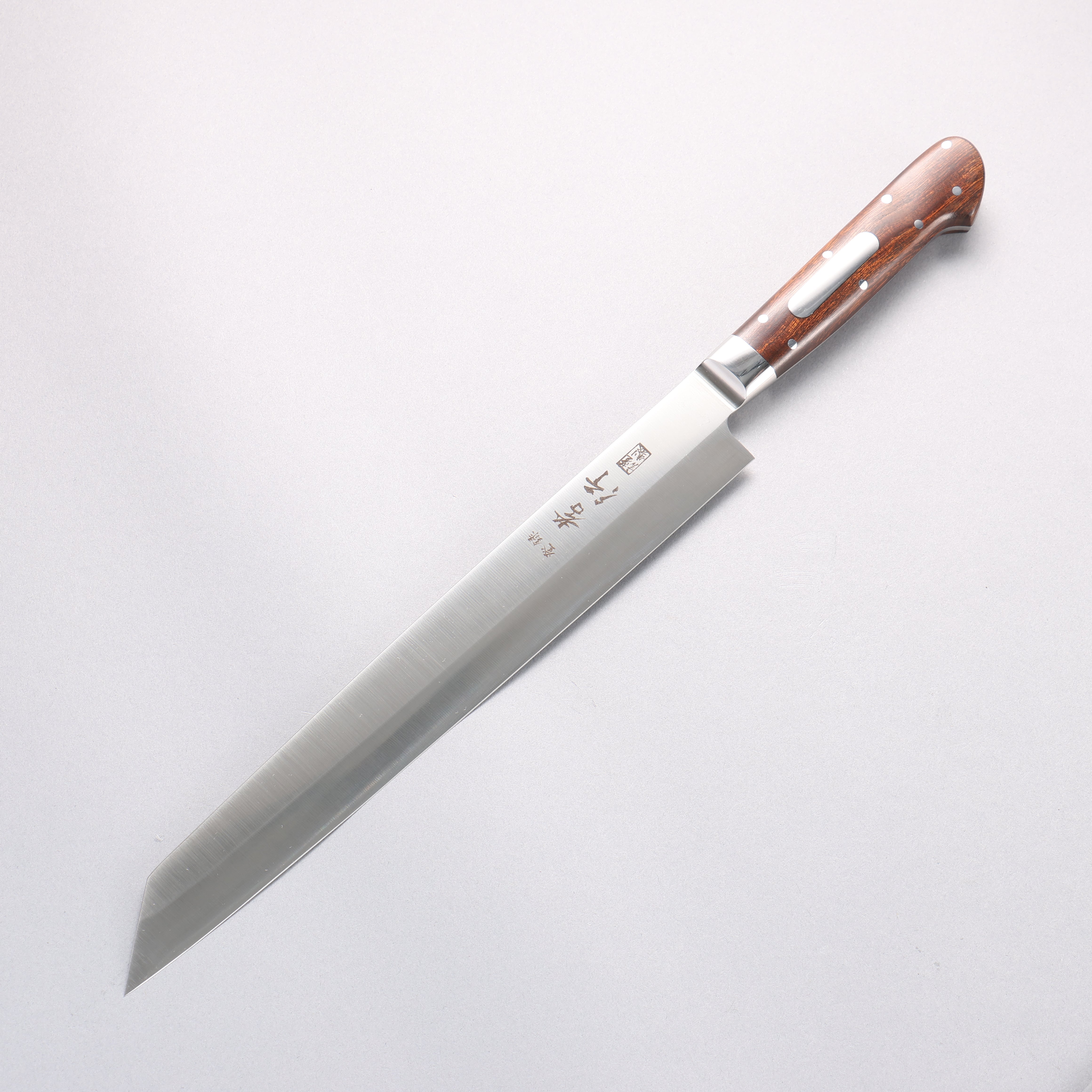 Sakai Takayuki Grand Chef [Left Handed] Swedish Steel-stn Kiritsuke Yanagiba 260mm Desert Ironwood(Sugihara model) Handle with Sheath - Japanny - Best Japanese Knife