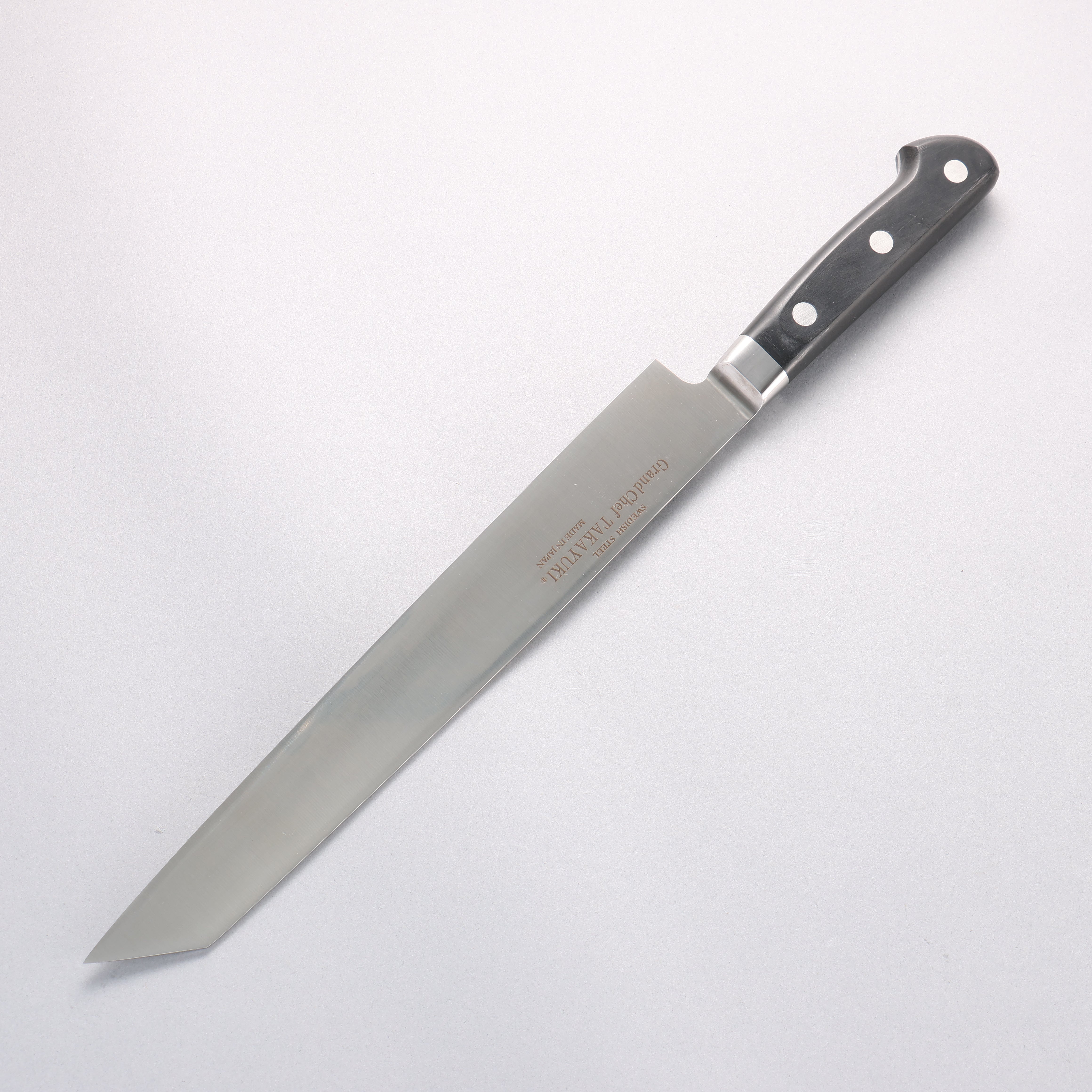 Sakai Takayuki Grand Chef [Left Handed] Swedish Steel-stn Kiritsuke Yanagiba 260mm with Sheath - Japanny - Best Japanese Knife