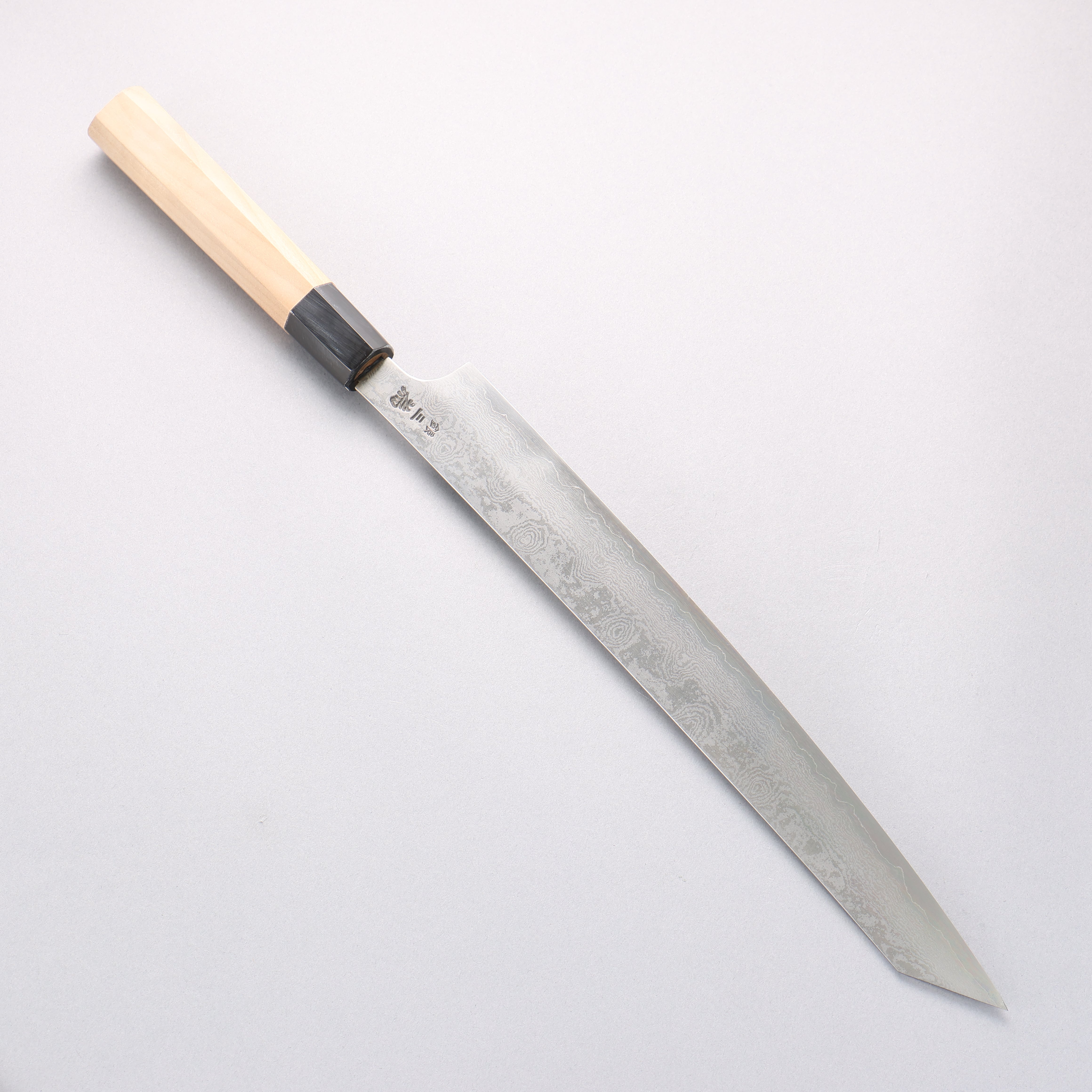 Sakai Takayuki Silver Steel No.3 Damascus Kengata Yanagiba 300mm - Japanny - Best Japanese Knife